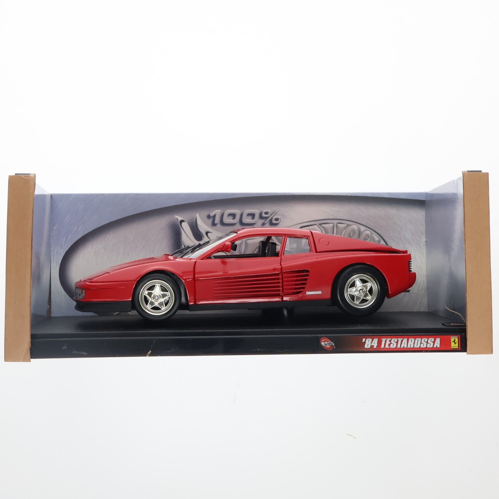 【中古即納】[MDL] 100% Hot Wheels(ホットウィール) 1/18 Ferrari testarossa(フェラーリ・テスタロッサ) 1984 (レッド) 完成品 ミニカー(23918) マテル(20001231)