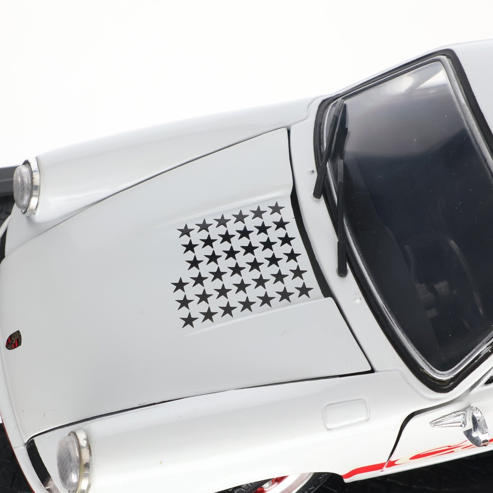 【中古即納】[MDL] 1/18 ポルシェ911 カレラRS'73(ホワイト) サーキットの狼 完成品 ミニカー(08231W) 京商(19981231)