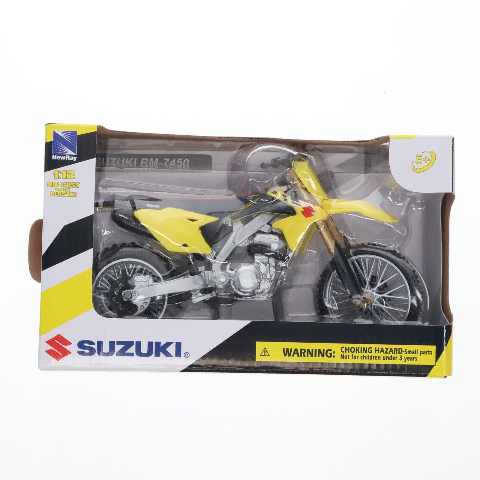 【中古即納】[MDL] 1/12 SUZUKI RM-Z450(イエロー×ブラック) 完成品 ミニカー(57643) NewRay(ニューレイ)(19991231)