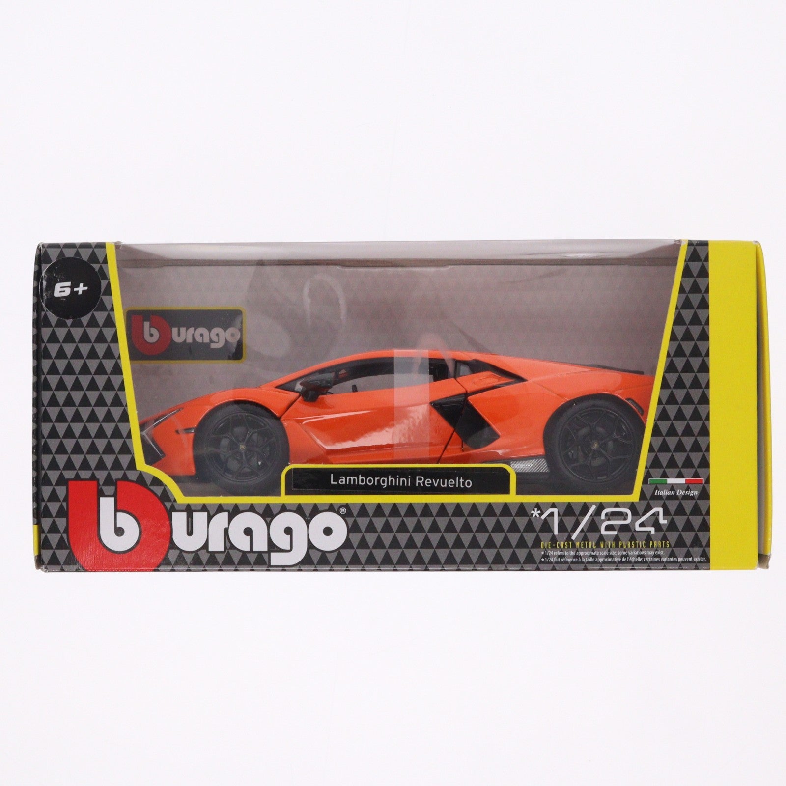 【中古即納】[MDL] 1/24 ランボルギーニ レヴエルト(オレンジ) 完成品 ミニカー(BUR21106OR) BBURAGO(ブラゴ)(20240911)