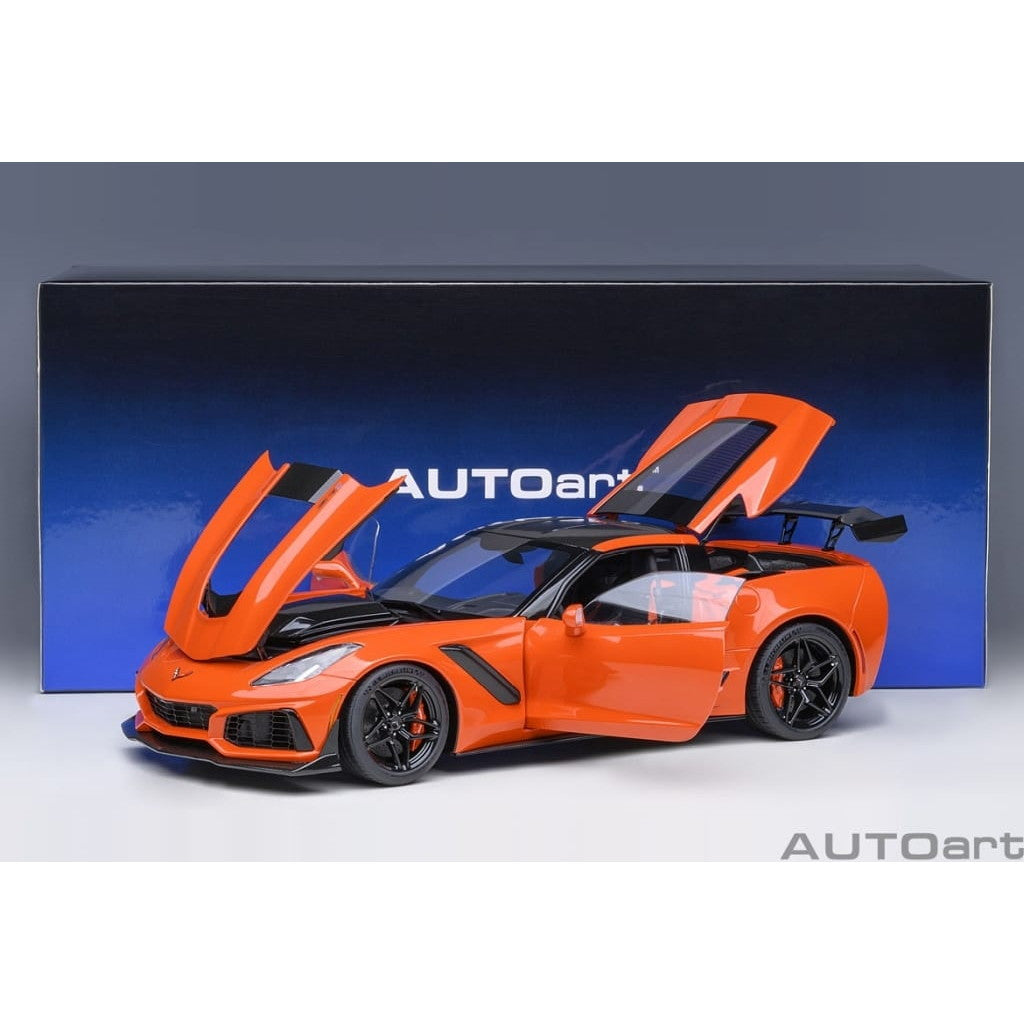 【中古即納】[MDL] オートアート・コンポジットモデルシリーズ 1/18 シボレー コルベット (C7) ZR1(オレンジ) 完成品 ミニカー(71279) AUTOart(オートアート)(20240519)