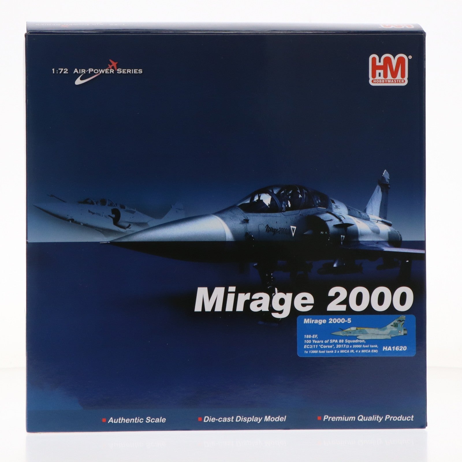 【中古即納】[MDL] 1/72 ミラージュ2000-5 『フランス空軍 第88戦闘機飛行隊 100周年記念』 完成品 飛行機(HA1620) ホビーマスター(20240831)