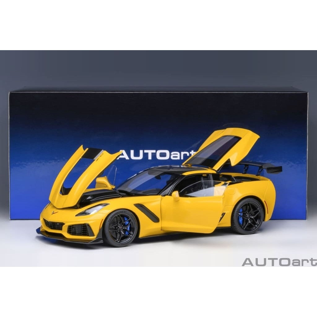 【中古即納】[MDL] オートアート・コンポジットモデルシリーズ 1/18 シボレー コルベット (C7) ZR1(イエロー) 完成品 ミニカー(71278) AUTOart(オートアート)(20240519)