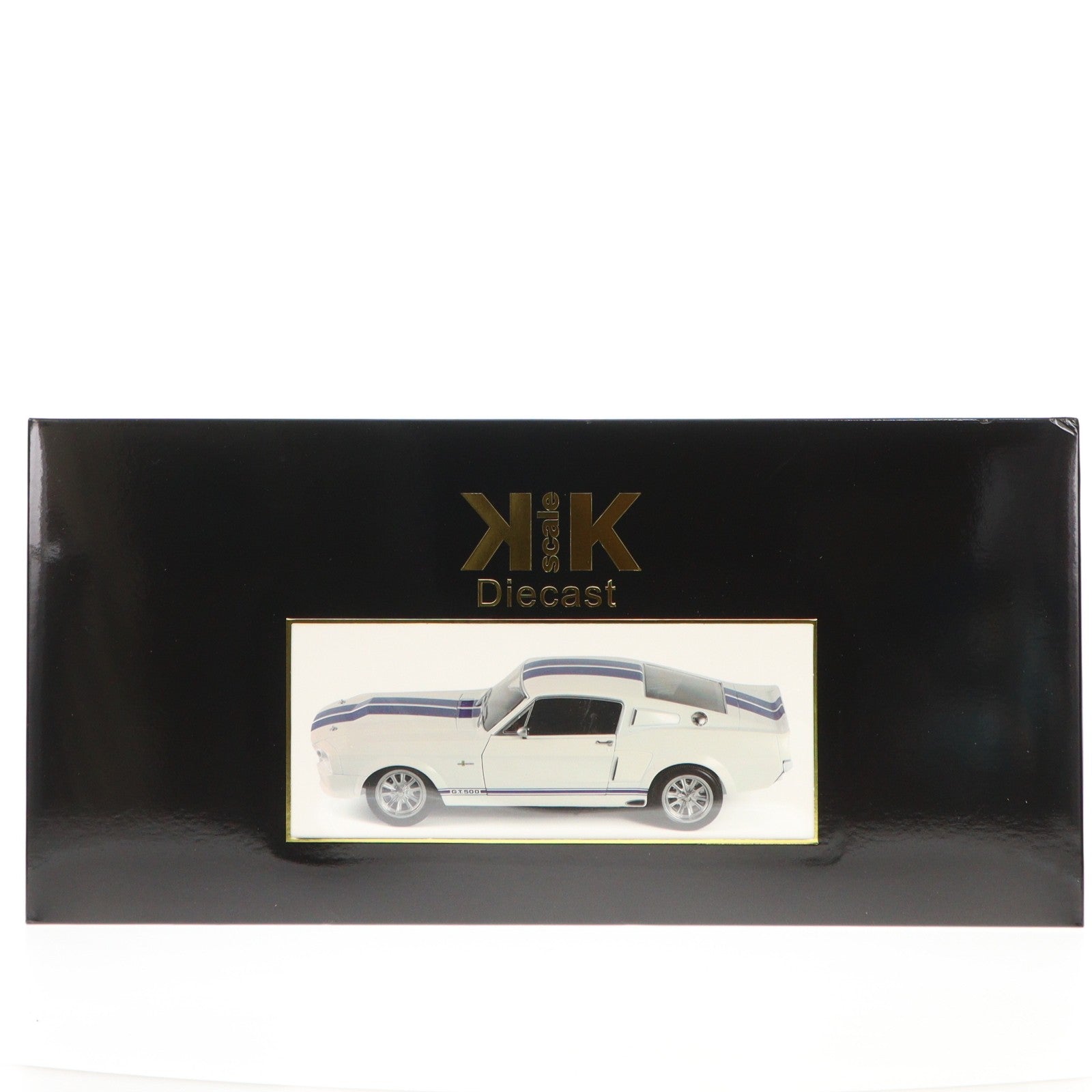 【中古即納】[MDL] 1/12 フォード マスタング Shelby GT500 1967 ホワイト×ブルー 完成品 ミニカー(KKDC120172) KK scale(ケーケースケール)(20251130)