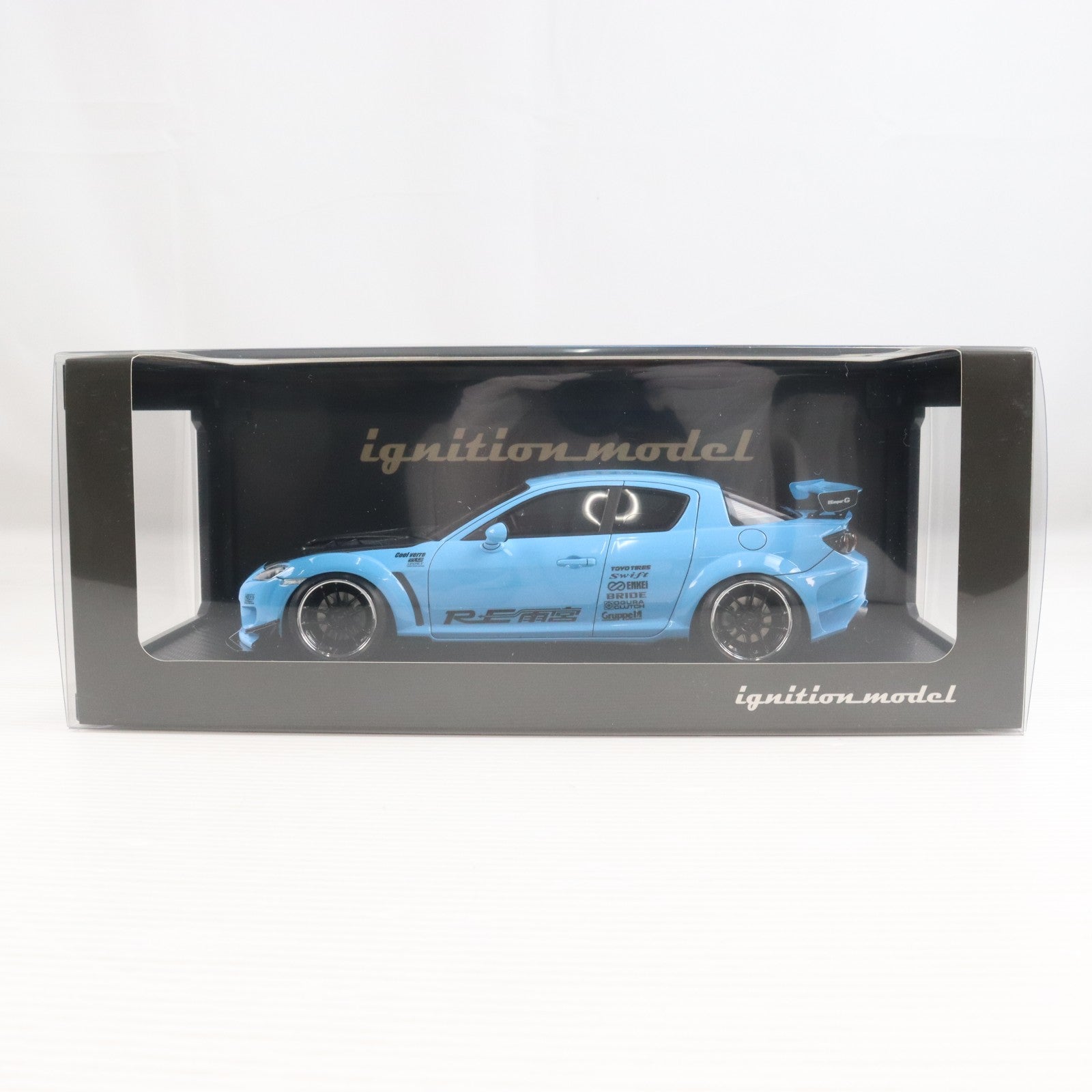 【中古即納】[MDL] 1/18 Mazda RX-8(SE3P) RE Amemiya(ライトブルー) 完成品 ミニカー(IG3178) ignition model(イグニッションモデル)(20240420)
