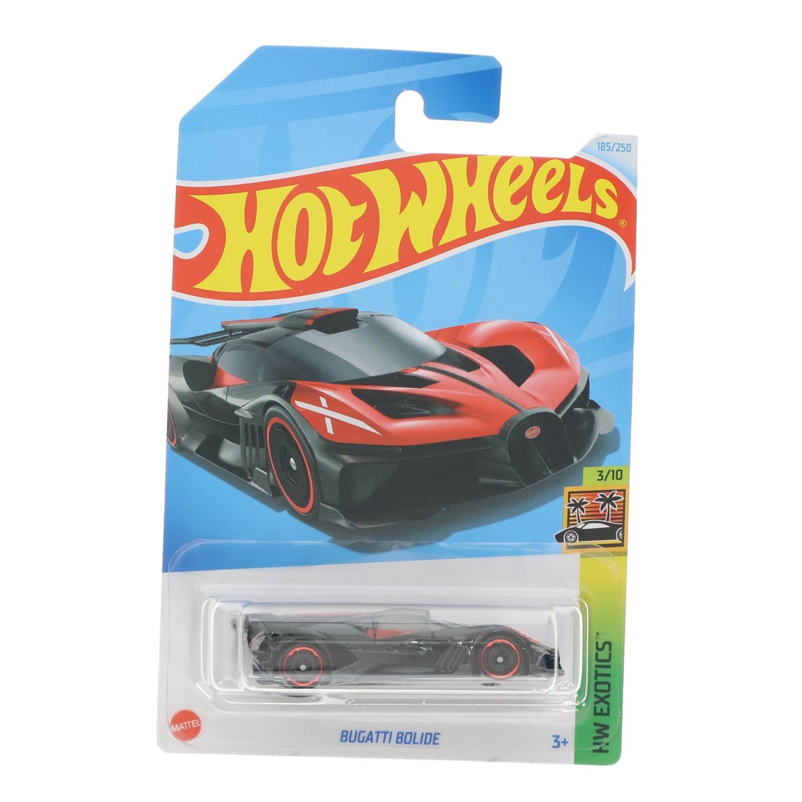 【中古即納】[MDL] (単品) Hot Wheels(ホットウィール) HW EXOTICS 1/64 Bugatti Bolide(ブガッティ ボライド) ブラック×レッド 完成品 ミニカー マテル(19991231)