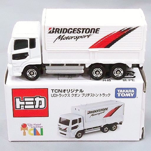 【中古即納】[MDL] トミカ TCNオリジナル UDトラックス クオン ブリヂストン トラック(ホワイト) 完成品 ミニカー タカラトミー(19991231)