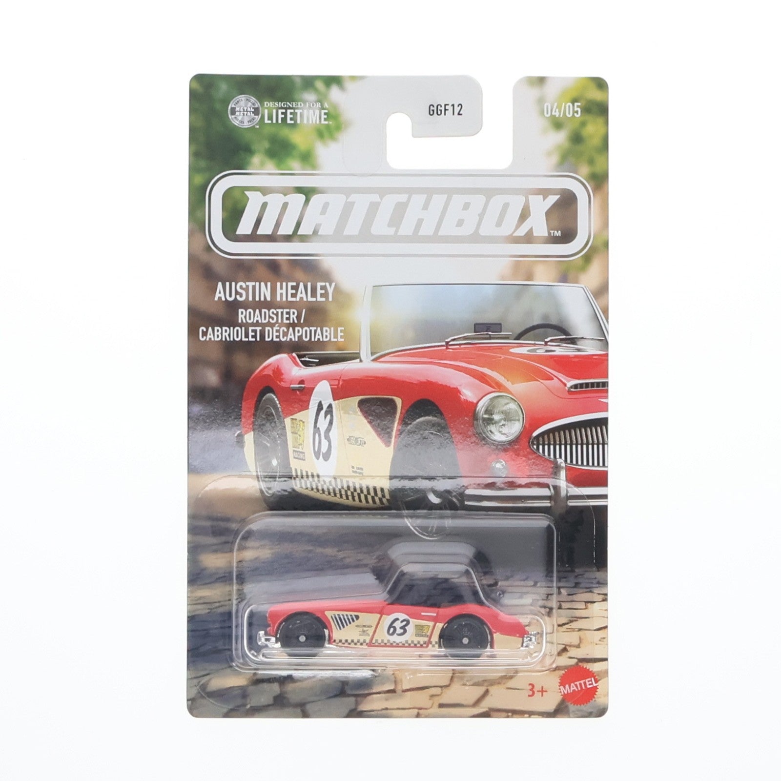 【中古即納】[MDL] マッチボックス テーマ ヨーロッパ 1/64 1963 オースチン ヒーレー ロードスター 完成品 ミニカー(JJR58) マテル(20260131)