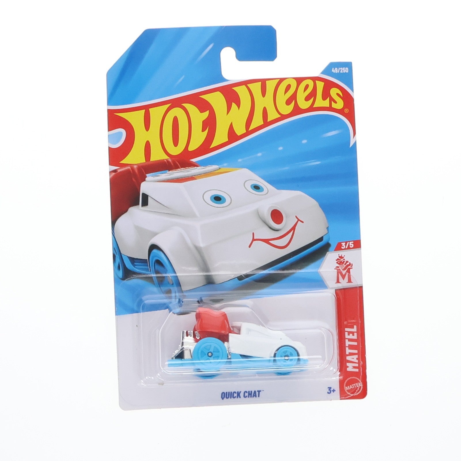 【中古即納】[MDL] (単品) Hot Wheels EXPERIMOTORS(ホットウィール エクスぺリモータース) 1/64 QUICK CHAT(クイックチャット)(ホワイト×ブルー×レッド) 完成品 ミニカー(HYW45) マテル(20201231)