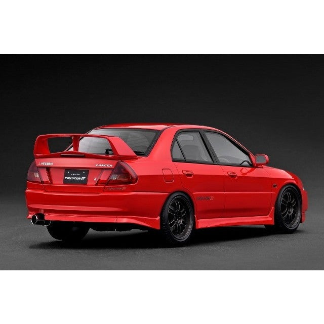 【中古即納】[MDL] 1/18 Mitsubishi LANCER EVOLUTION(ランサーエボリューション) IV (CN9A) Red(レッド) 完成品 ミニカー(IG3783) ignition model(イグニッションモデル)(20251019)