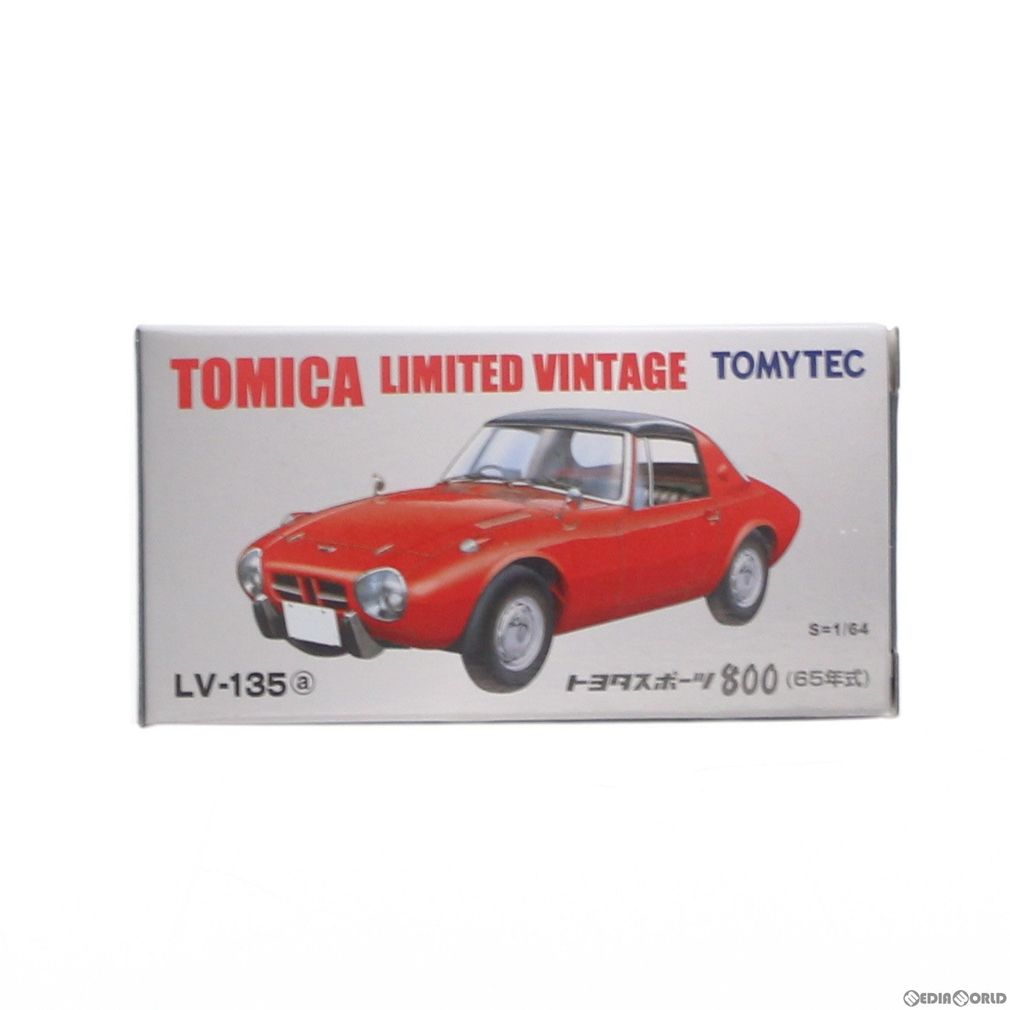【中古即納】[MDL] トミカリミテッドヴィンテージ 1/64 TLV-135a トヨタ スポーツ800 (レッド) 完成品 ミニカー(271451) TOMYTEC(トミーテック)(20130914)