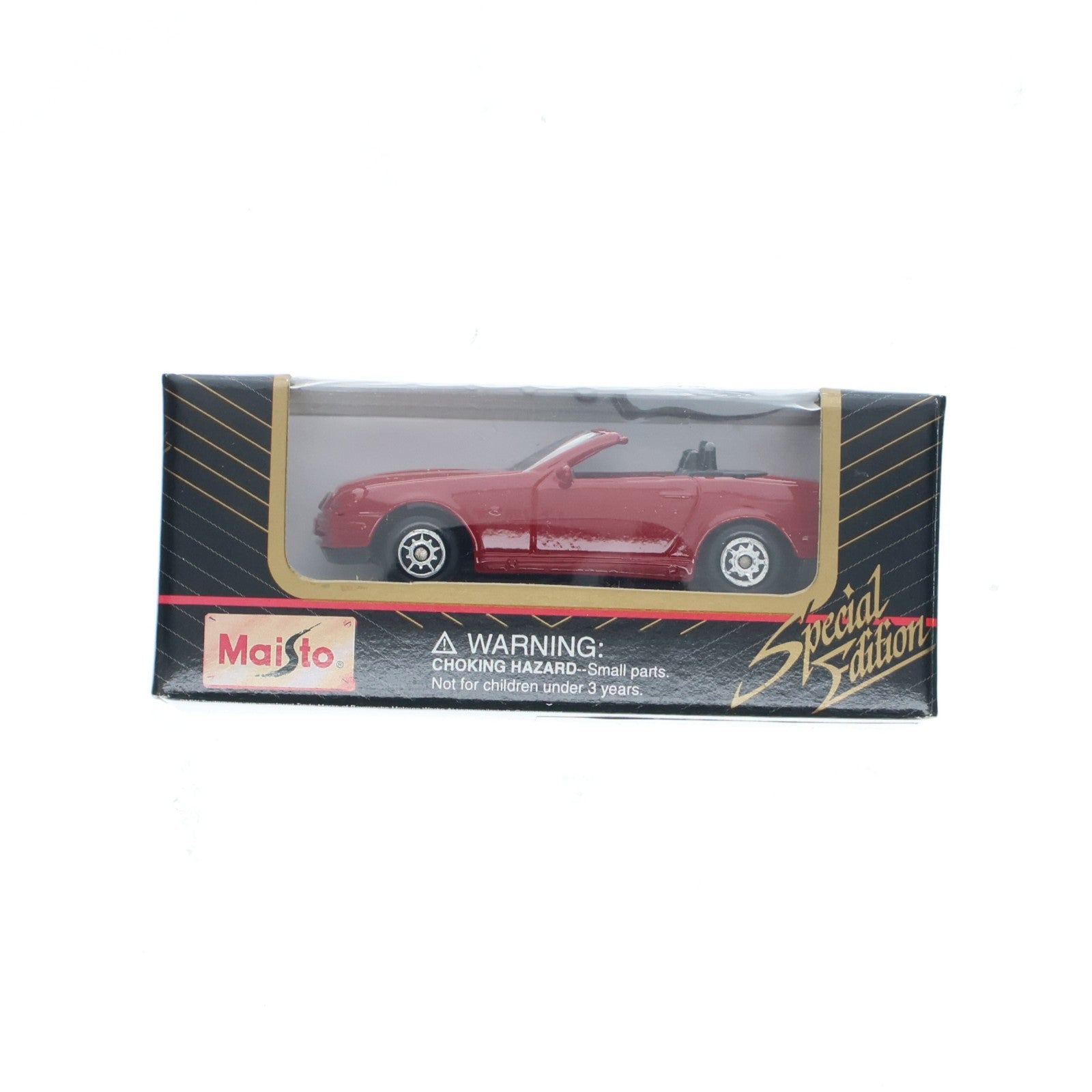 【中古即納】[MDL] (単品) Mercedes-Benz(メルセデス・ベンツ) SLK(レッド) SPECIAL EDITION 完成品 ミニカー(11001) Maisto(マイスト)(19991231)