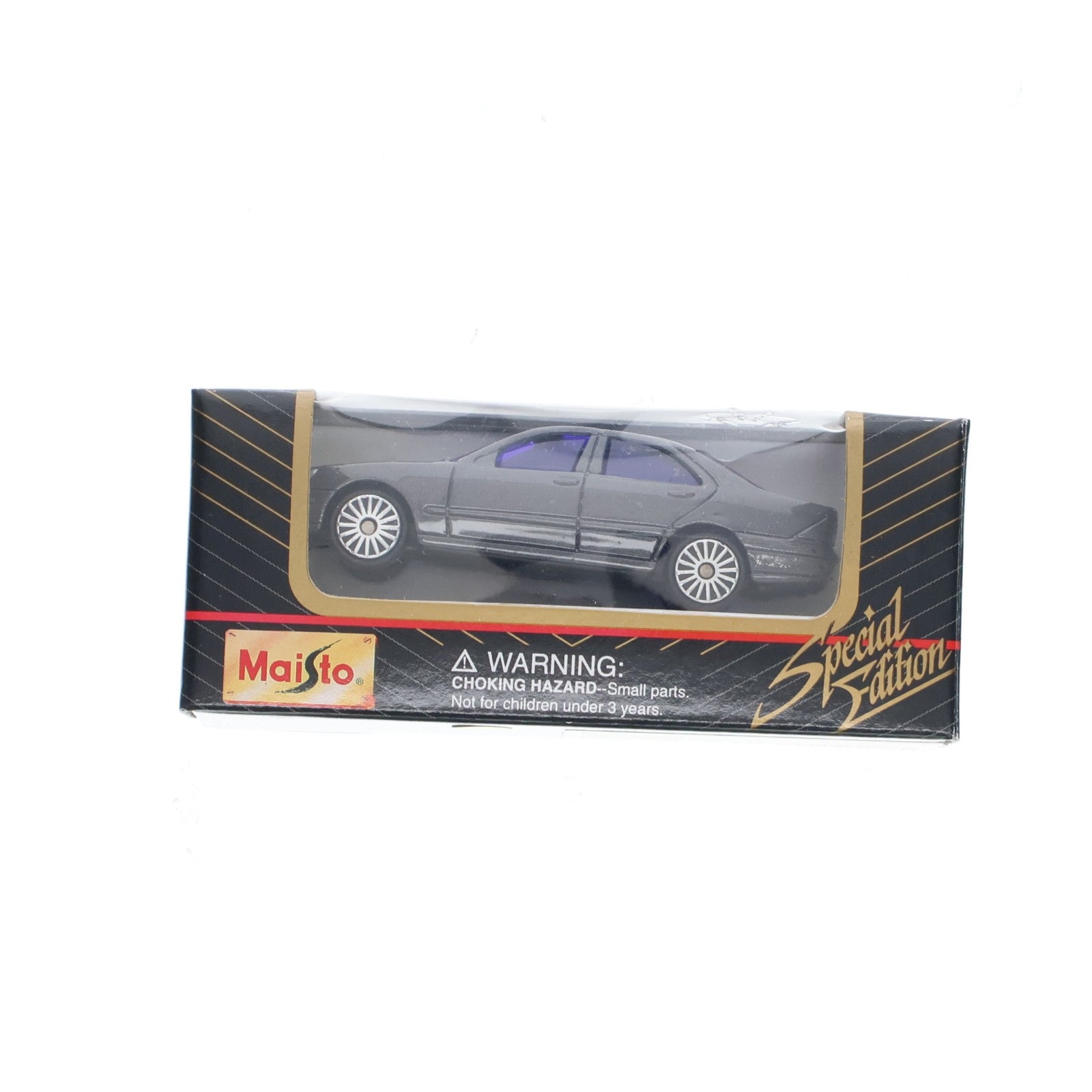 【中古即納】[MDL] (単品) Mercedes-Benz(メルセデス・ベンツ) W220 Sクラス(グレーメタリック) SPECIAL EDITION 完成品 ミニカー Maisto(マイスト)(19991231)