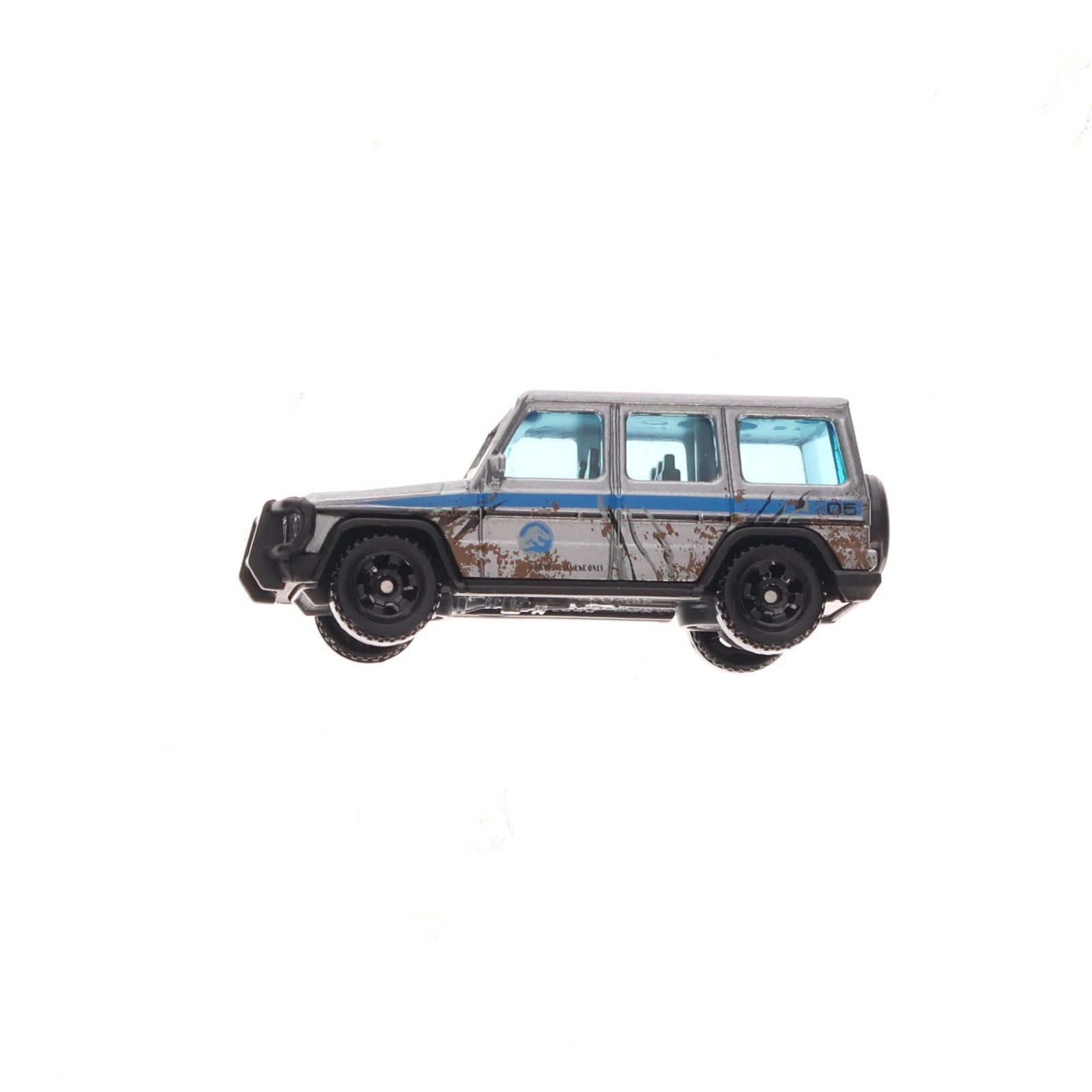 【中古即納】[MDL] (単品) MATCHBOX(マッチボックス) 1/64 '14 MERCEDES BENZ(メルセデス・ベンツ) G550(シルバー) ジュラシック・ワールド/新たなる支配者 完成品 ミニカー(HBH12) マテル(20221231)