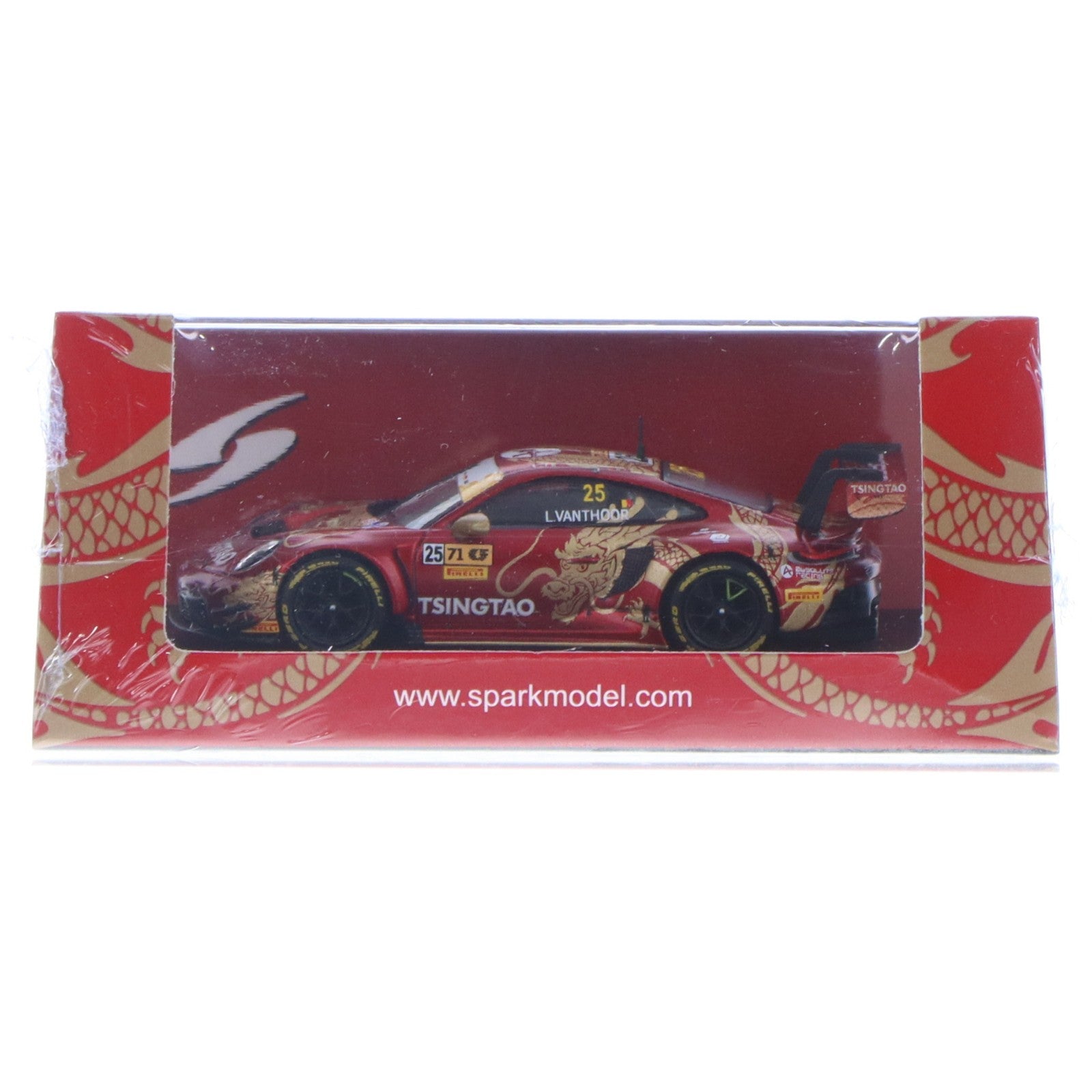 【中古即納】[MDL] 1/64 Porsche(ポルシェ) 911 GT3 R(992) Absolute Racing 5th FIA GT World Cup Macau 2024 Laurens Vanthoor #25 完成品 ミニカー(64S038) SPARK(スパーク)(20260116)