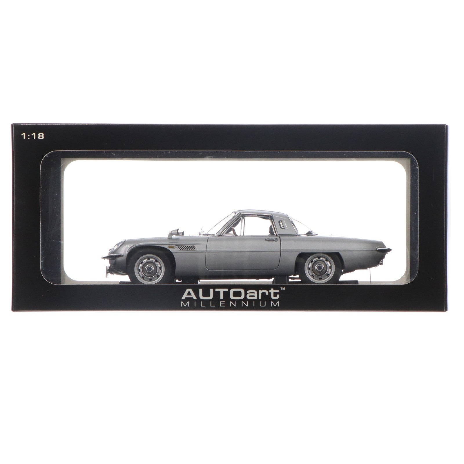 【中古即納】[MDL] MILLENNIUM 1/18 MAZDA COSMO SPORT(コスモスポーツ)(シルバー) 完成品 ミニカー(75933) AUTOart(オートアート)(20081231)