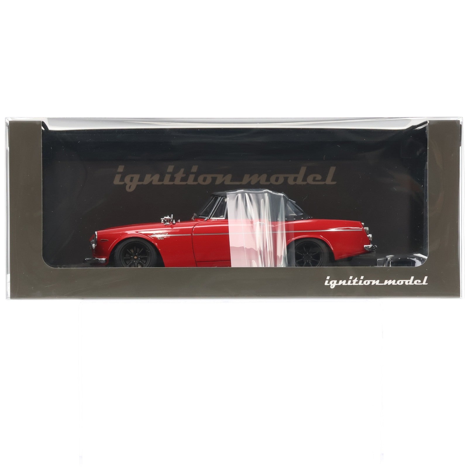 【中古即納】[MDL] 1/18 DATSUN Fairlady(ダットサン フェアレディ) 2000 SR311(レッド) 完成品 ミニカー(IG2709) ignition model(イグニッションモデル)(20240420)