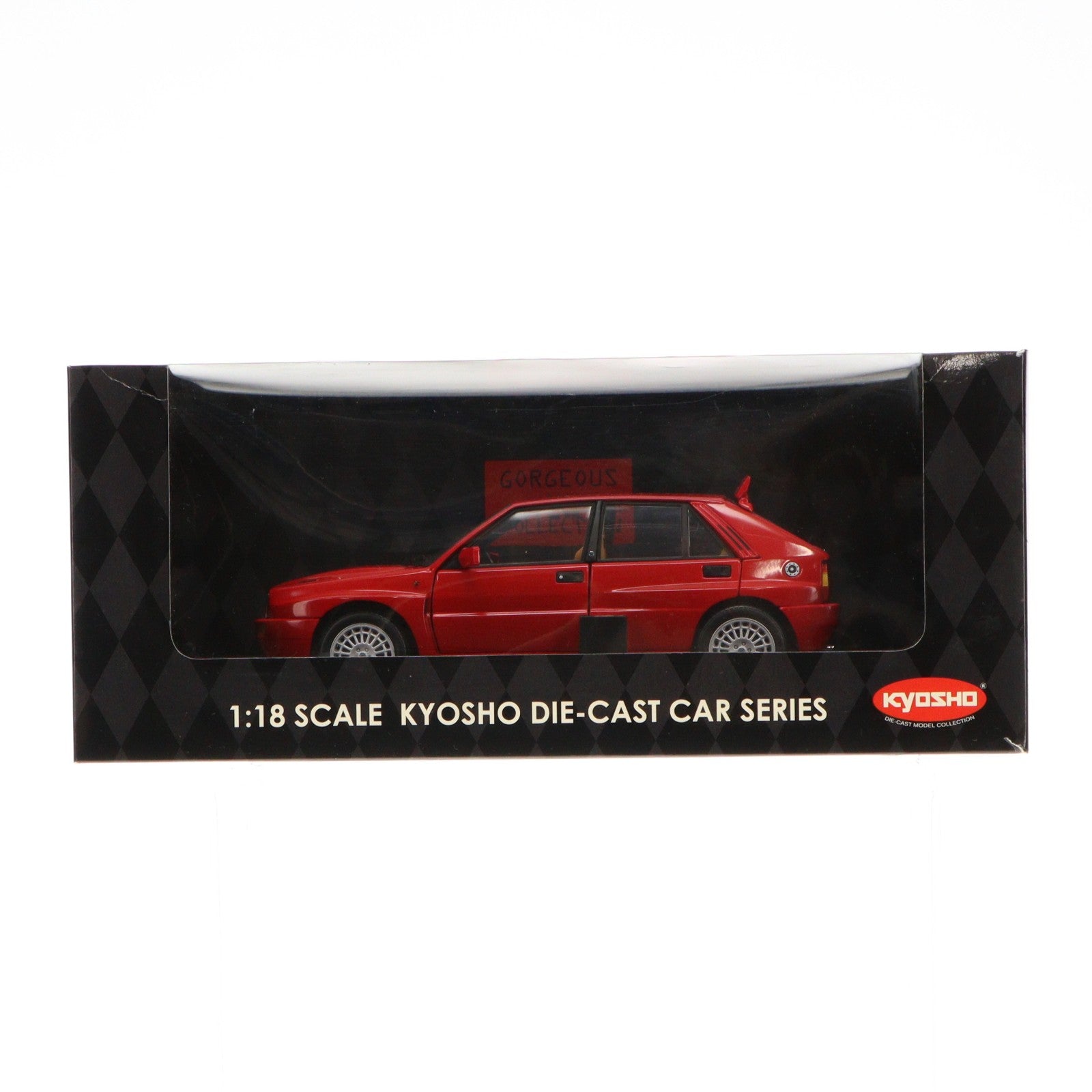 【中古即納】[MDL] GORGEOUS COLLECTION 京商ダイキャストカーシリーズ 1/18 ランチア デルタ HFインテグラーレ エヴォルツィオーネII(レッド) 完成品 ミニカー(08341R) 京商(20011231)