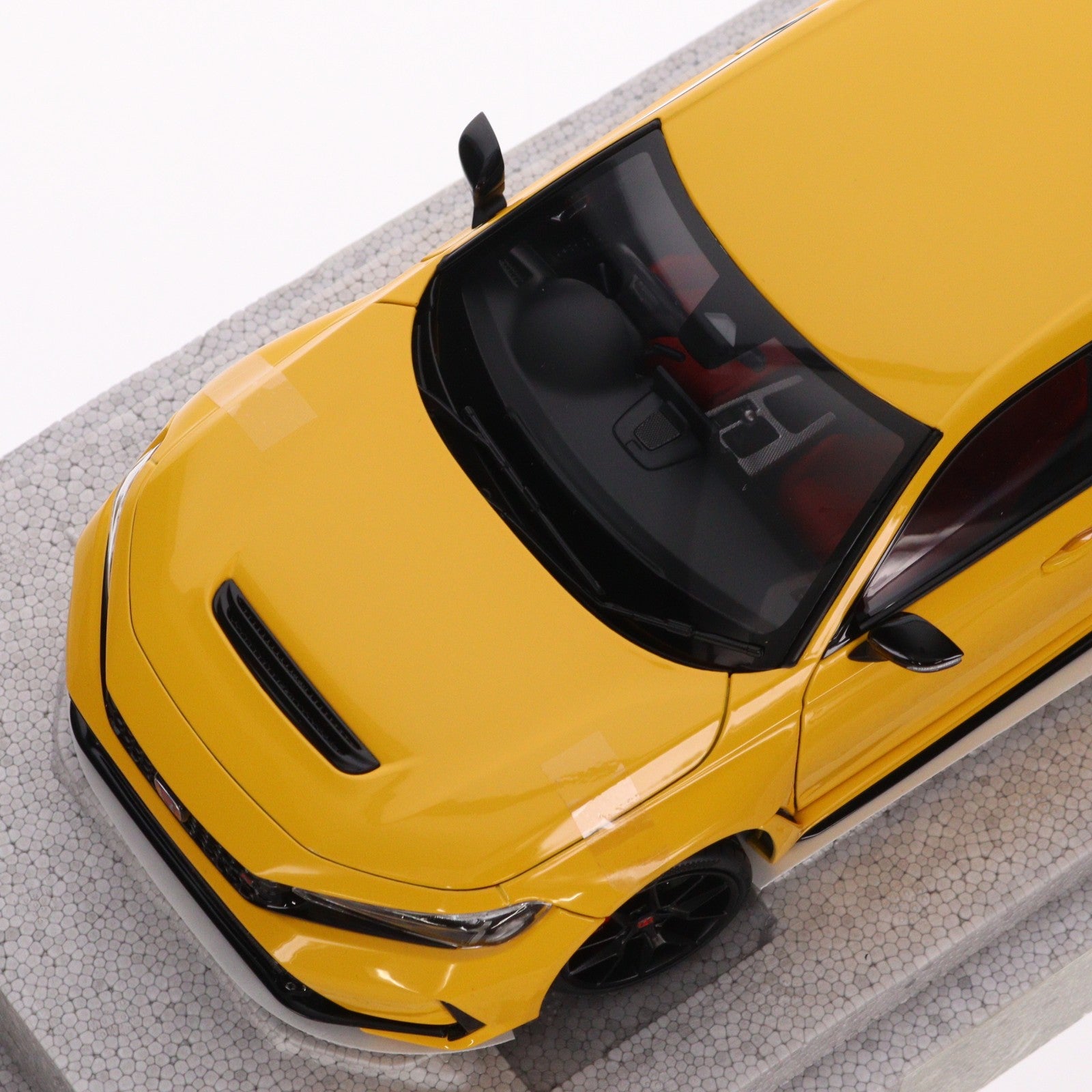 【中古即納】[MDL] 1/18 ホンダ Civic(シビック) Type R(FL5) Sunlight Yellow(サンライト イエロー) 完成品 ミニカー(M85306-18) MOTORHELIX(モーターヘリックス)(20250731)