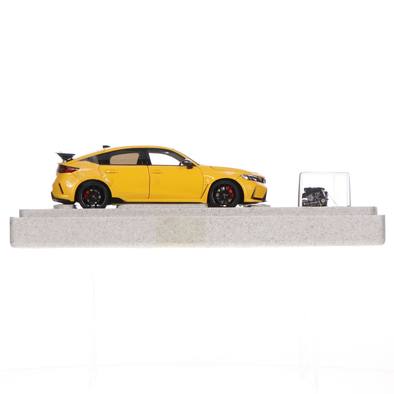 【中古即納】[MDL] 1/18 ホンダ Civic(シビック) Type R(FL5) Sunlight Yellow(サンライト イエロー) 完成品 ミニカー(M85306-18) MOTORHELIX(モーターヘリックス)(20250731)
