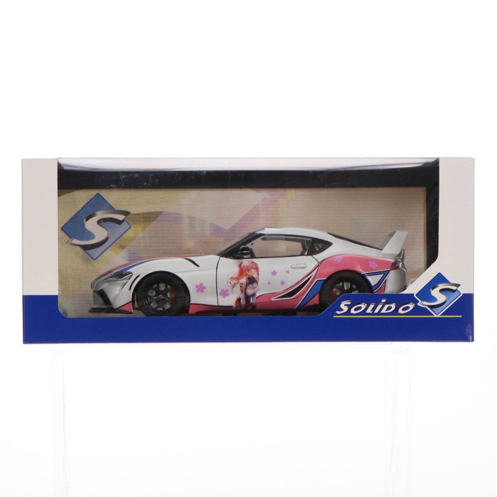 【中古即納】[MDL] 1/18 トヨタ GR スープラ ソリドワークス 痛車 2024(ホワイト/ピンク) 完成品 ミニカー(S1809008) solido(ソリド)(20250621)