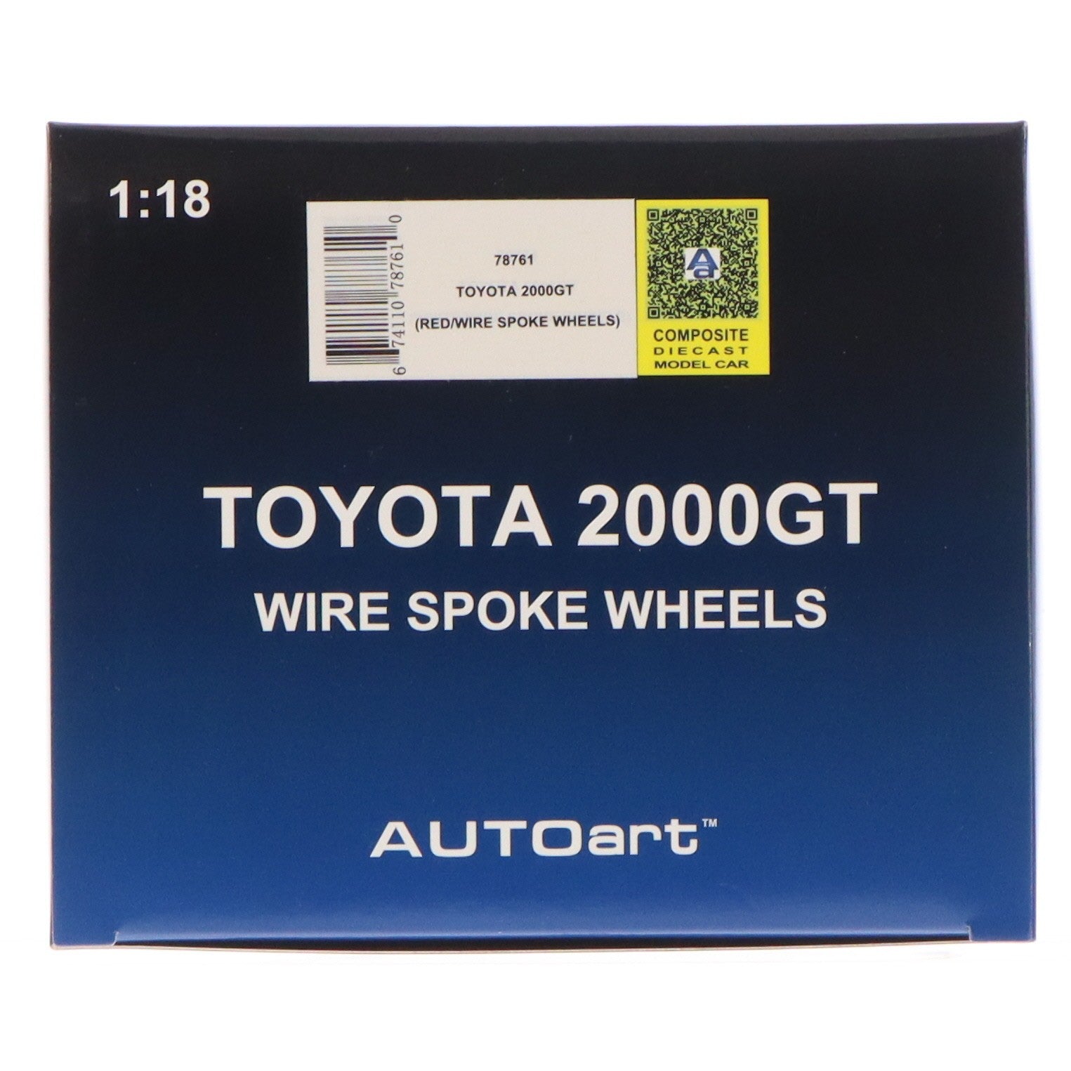 【中古即納】[MDL] 1/18 トヨタ 2000GT ワイヤースポークホイール バージョン(レッド) 完成品 ミニカー(78761) AUTOart(オートアート)(20210122)