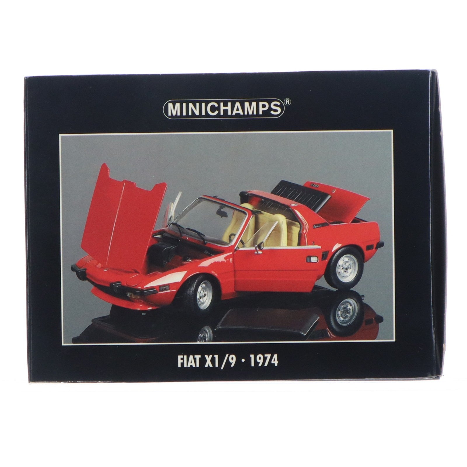 【中古即納】[MDL] 1/18 FIAT(フィアット) X1/9 1974(レッド) 完成品 ミニカー(100121660) MINICHAMPS(ミニチャンプス)(19991231)