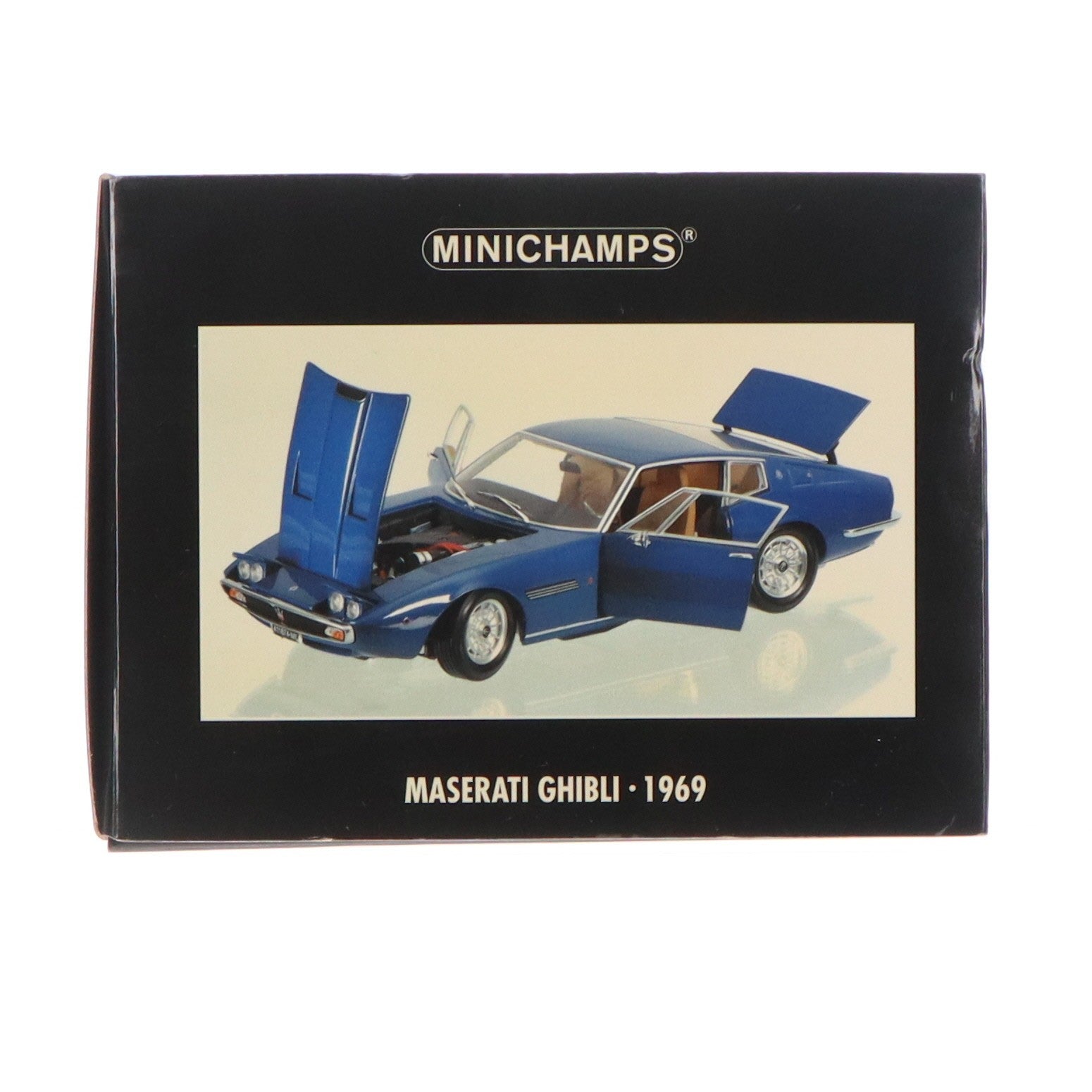 【中古即納】[MDL] 1/18 Maserati Ghibli Coupe(マセラティ ギブリ クーペ) 1969(ブルーメタリック) 完成品 ミニカー(100123320) MINICHAMPS(ミニチャンプス)(19991231)