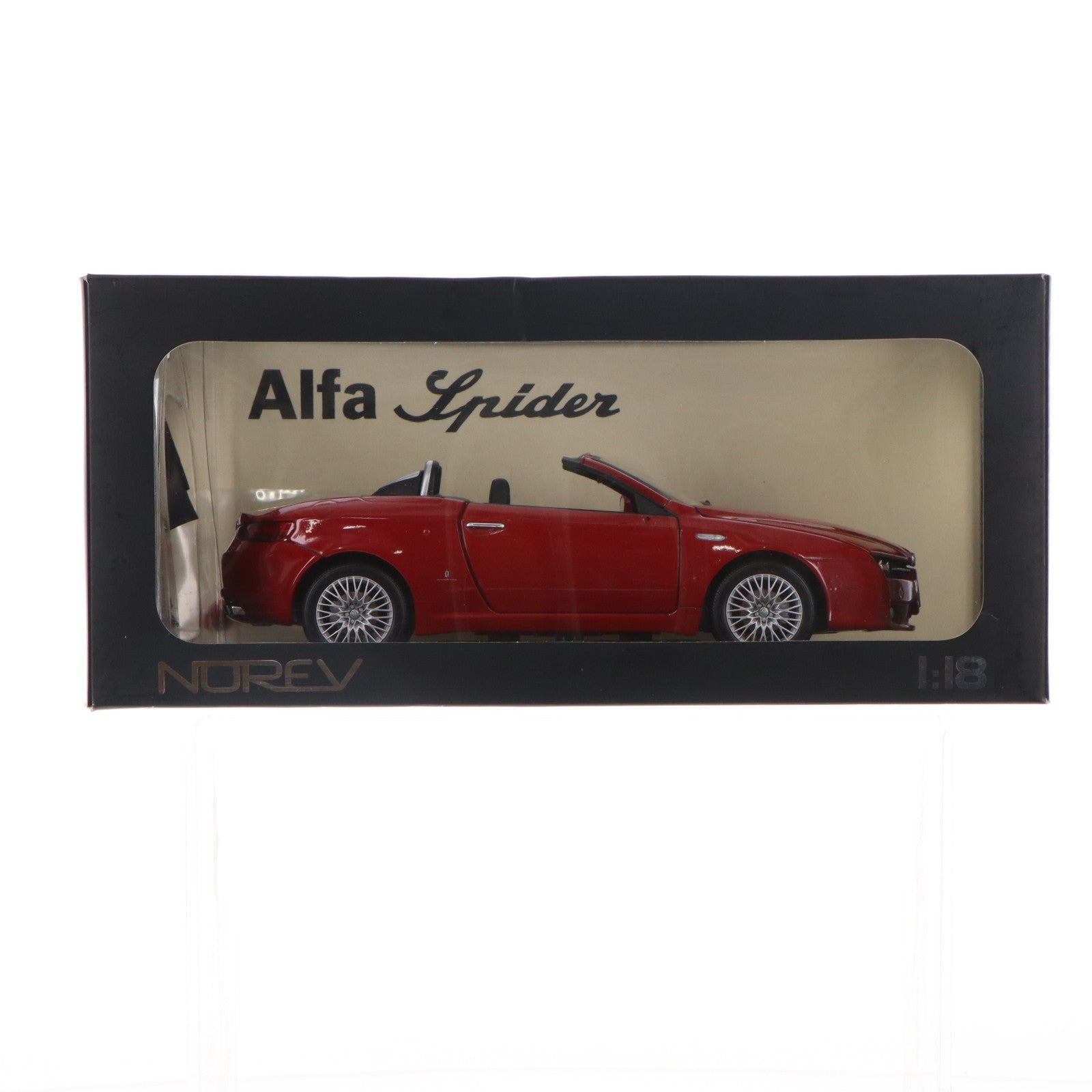 【中古即納】[MDL] 1/18 ALFA ROMEO Spider(アルファロメオ・スパイダー) 2006 red 完成品 ミニカー(187901) NOREV(ノレブ)(20070810)