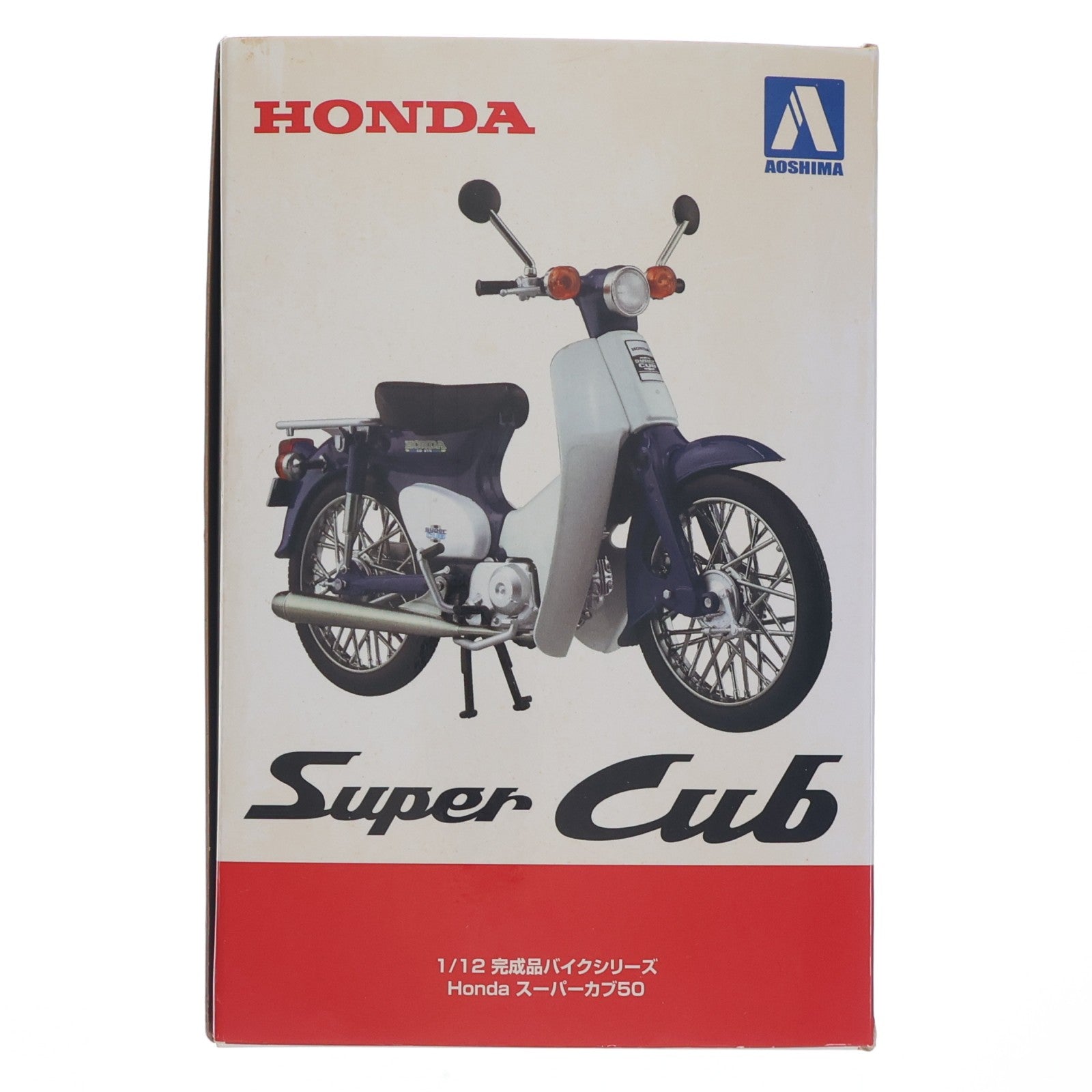 【中古即納】[MDL] 1/12 完成品バイクシリーズ Honda スーパーカブ50(ブルー) ミニカー(105665) スカイネット(アオシマ)(20190713)