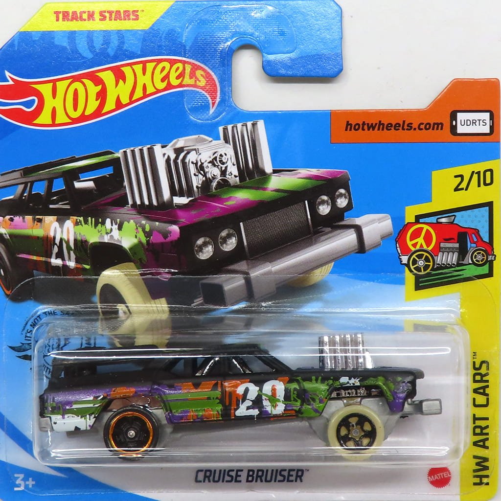 【中古即納】[MDL] Hot Wheels(ホットウィール) HW ART CAR Cruise Bruiser Station Wagon Gasser(クルーズ ブレーザー ステーション ワゴン ギャッサー) 絶版 完成品 ミニカー(GHF53) マテル(20201231)