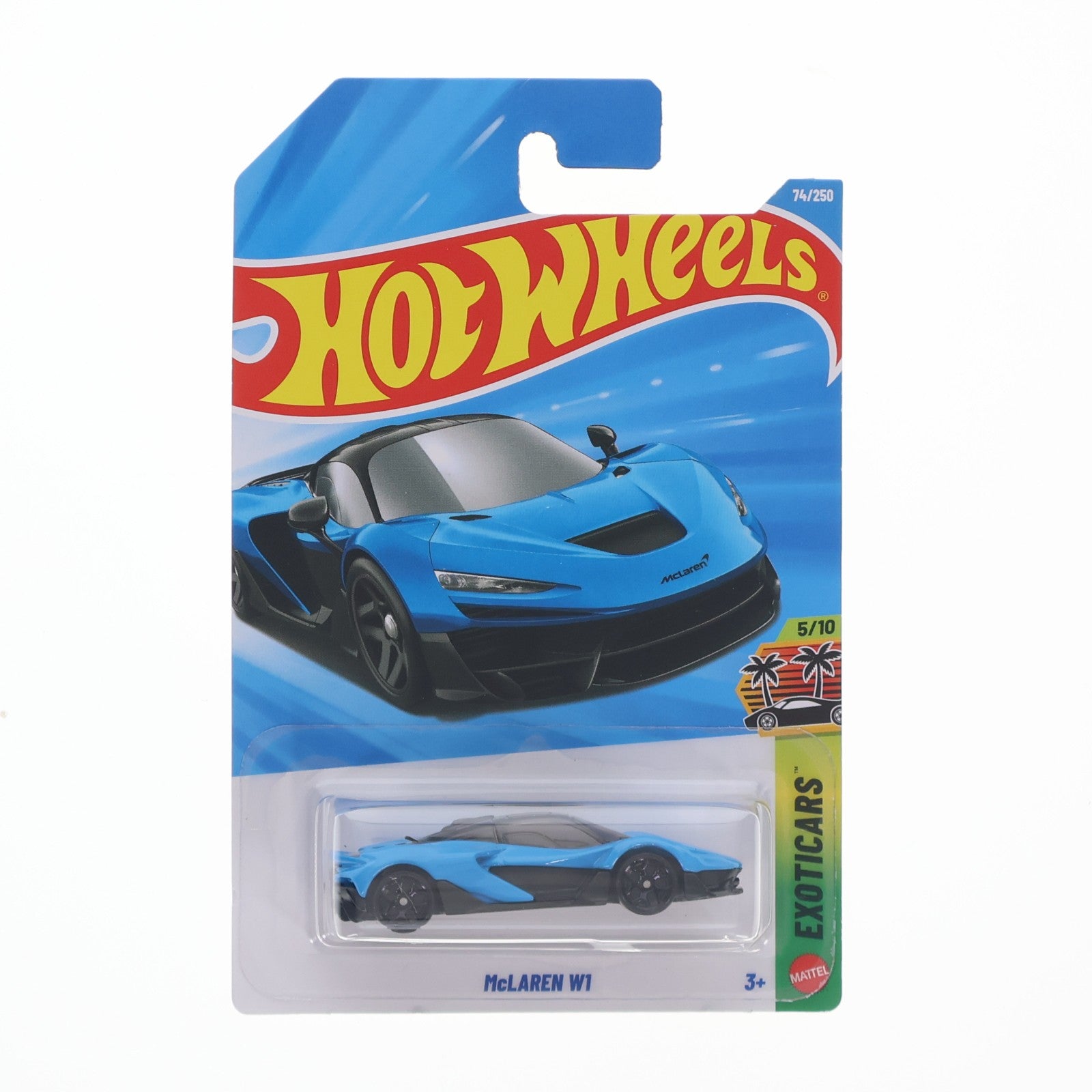 【中古即納】[MDL] Hot Wheels(ホットウィール) EXOTICARS 1/64 マクラーレン W1 #74(ブルー) 完成品 ミニカー(JJJ39) マテル(20260131)