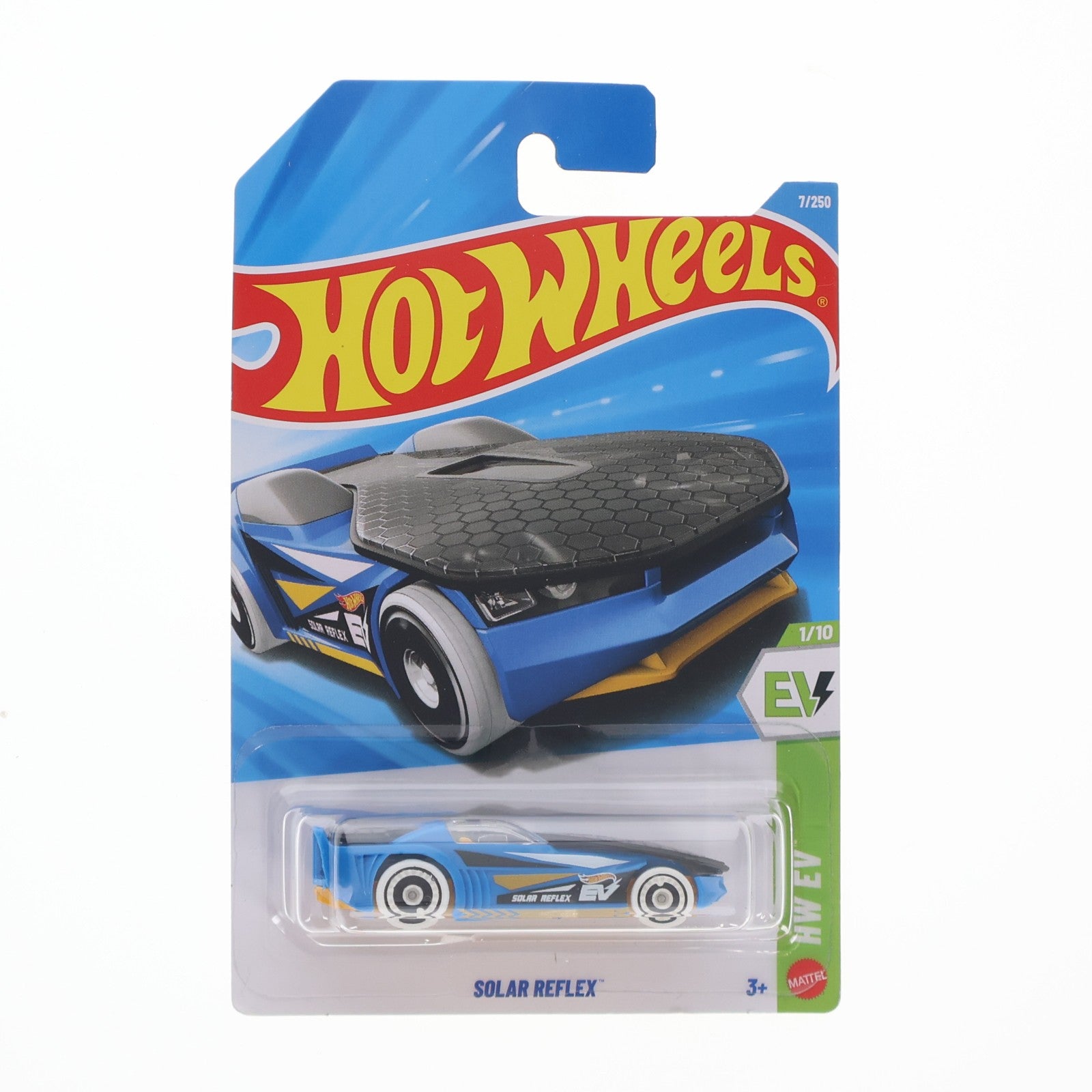 【中古即納】[MDL] Hot Wheels(ホットウィール) HW EV 1/64 SOLAR REFLEX(ソーラーリフレックス)(ブルー×イエロー) 完成品 ミニカー(JJH85) マテル(19991231)