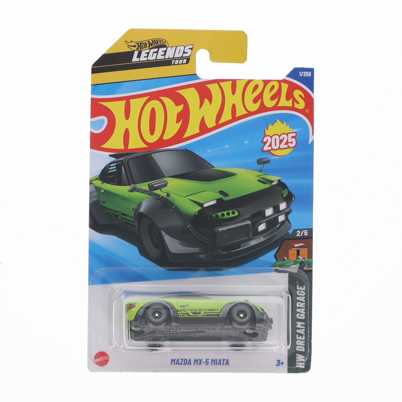【中古即納】[MDL] Hot Wheels(ホットウィール) HW DREAM GARAGE 1/64 MAZDA MX-5 MIATA(ミアータ)(ライトグリーン) 完成品 ミニカー(HYX57) マテル(19991231)