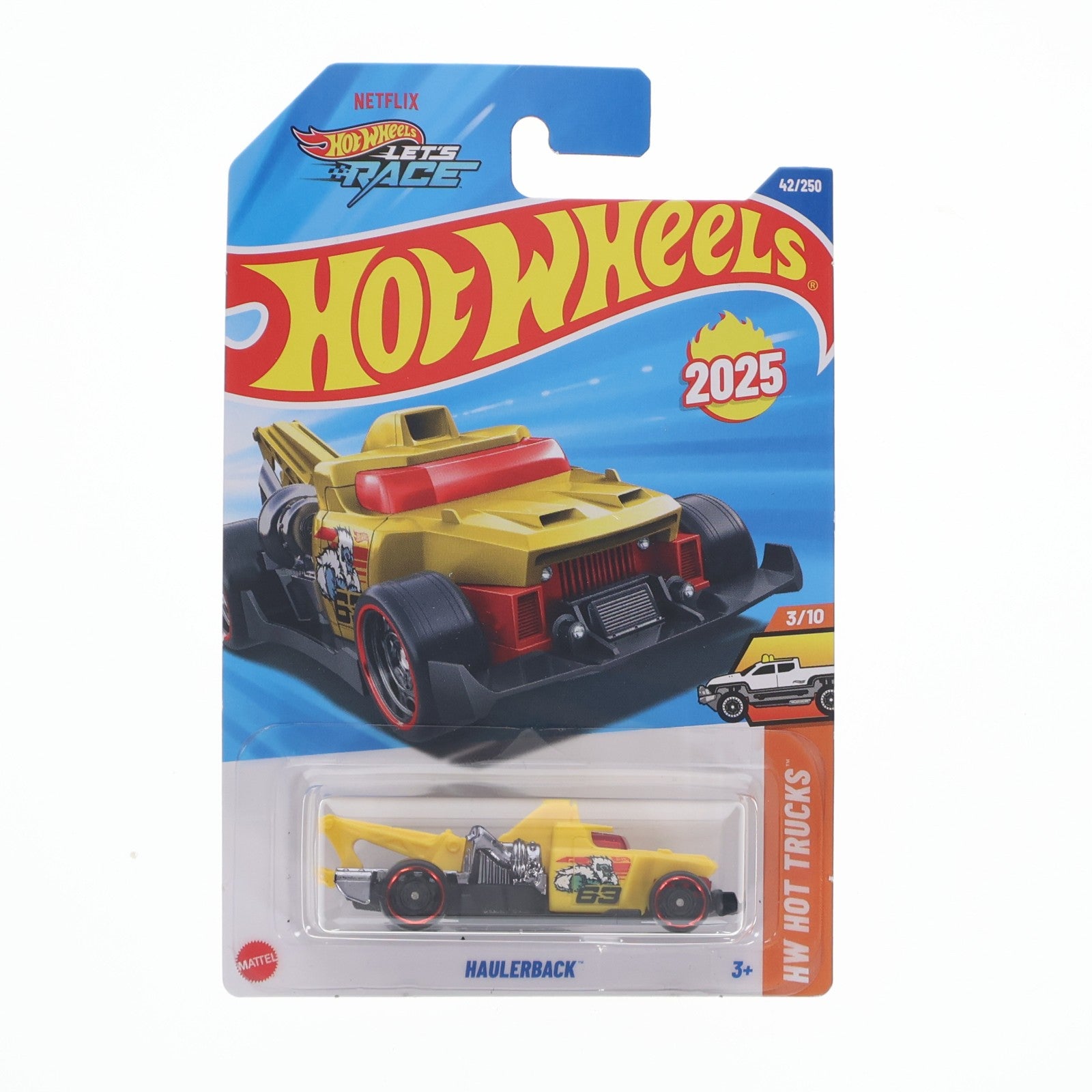 【中古即納】[MDL] Hot Wheels(ホットウィール) HW HOT TRUCKS 1/64 HAULERBACK(ホーラーバック)(イエロー×レッド) 完成品 ミニカー(HYW17) マテル(19991231)