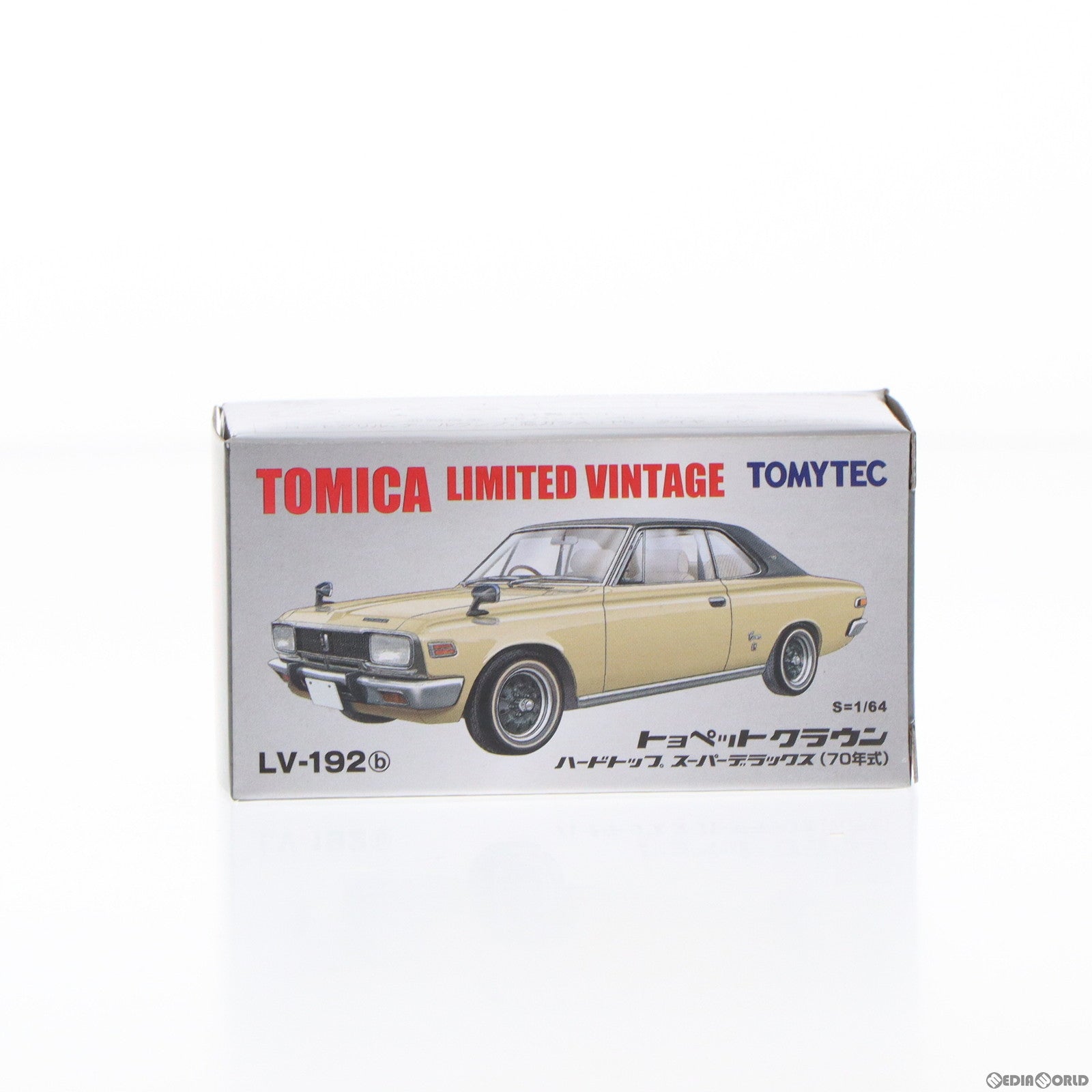 【中古即納】[MDL] トミカ リミテッドヴィンテージ 1/64 LV-192b トヨペット クラウン ハードトップ スーパーデラックス 70年式(ゴールド×ブラック) 完成品 ミニカー(314981) TOMYTEC(トミーテック)(20210410)