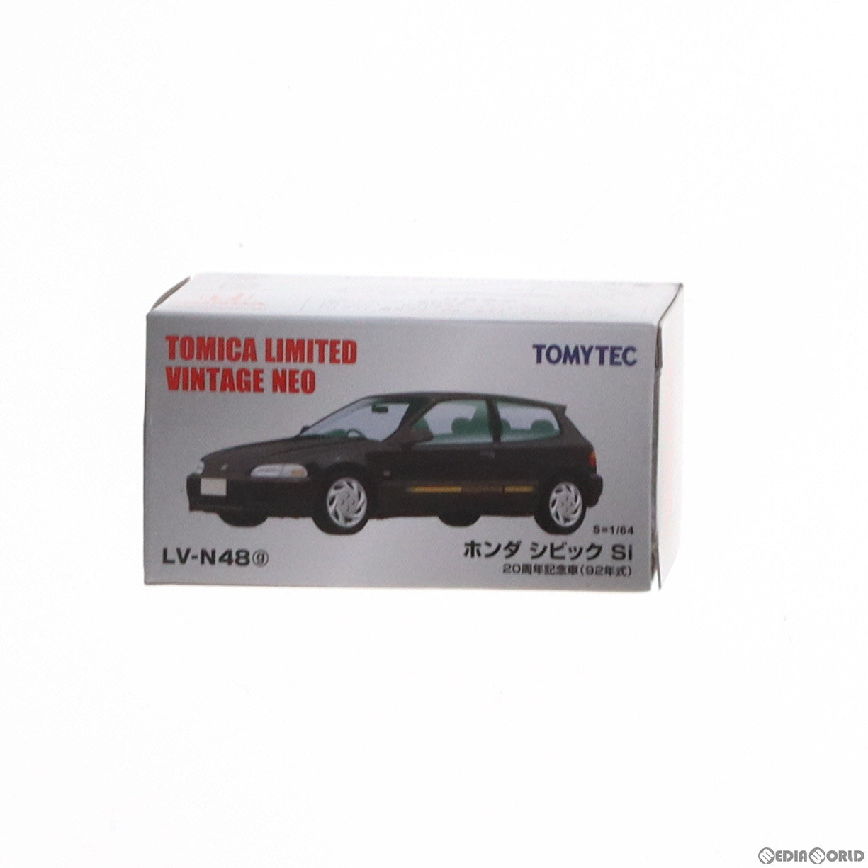 【中古即納】[MDL] トミカリミテッドヴィンテージ NEO LV-N48g ホンダ シビックSi 20周年記念車(ブラック) 1/64 完成品 ミニカー(311942) TOMYTEC(トミーテック)(20201010)