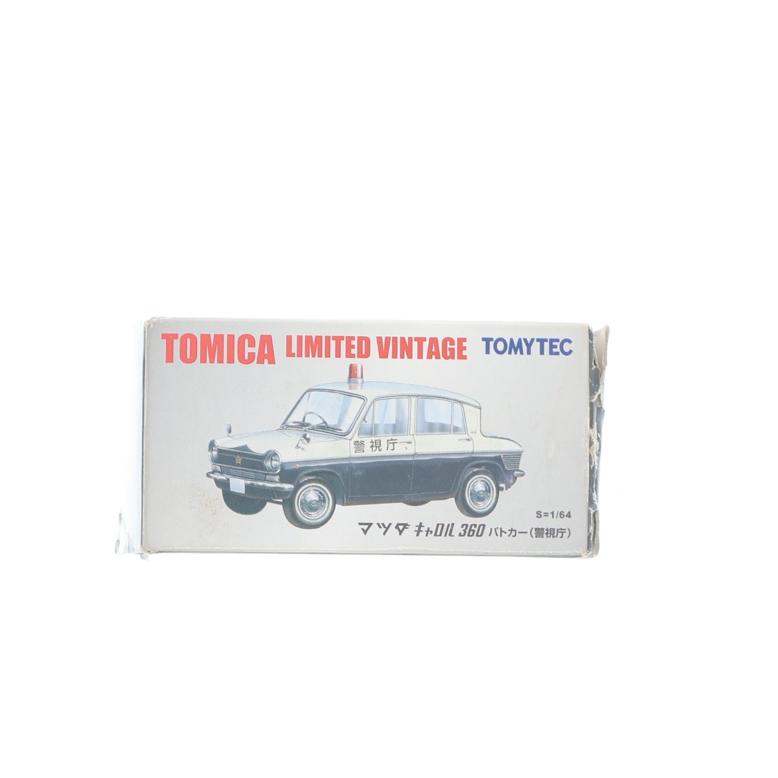 【中古即納】[MDL] トミカリミテッドヴィンテージ 1/64 マツダ キャロル360 パトカー 警視庁(ホワイト×ブラック) トミカショップ限定 完成品 ミニカー(221586) TOMYTEC(トミーテック)(20101231)