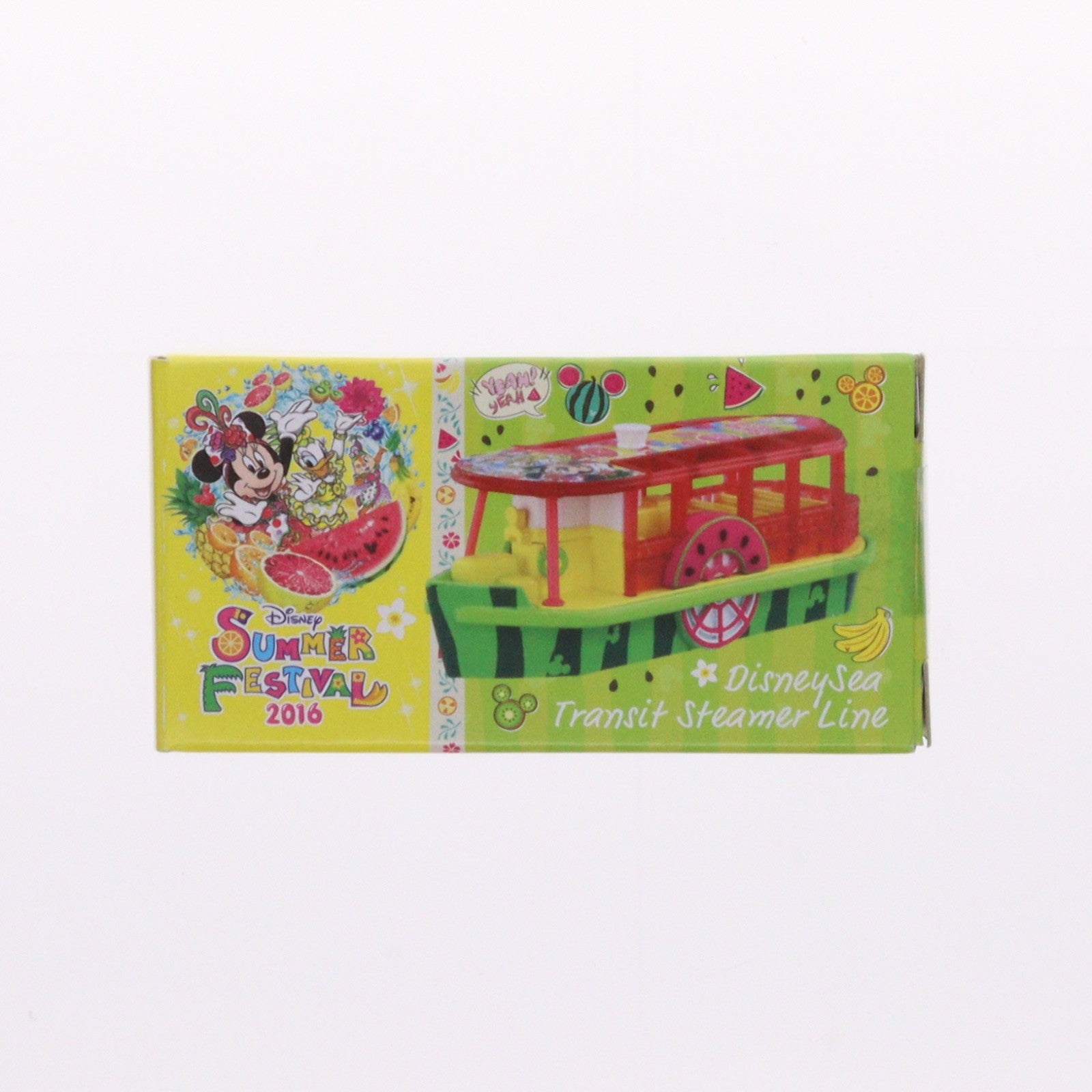 【中古即納】[MDL] 東京ディズニーリゾート限定 トミカ ディズニービークルコレクション トランジットスチーマーライン ディズニーサマーフェスティバル2016(グリーン×レッド×イエロー) 完成品 ミニカー タカラトミー(19991231)