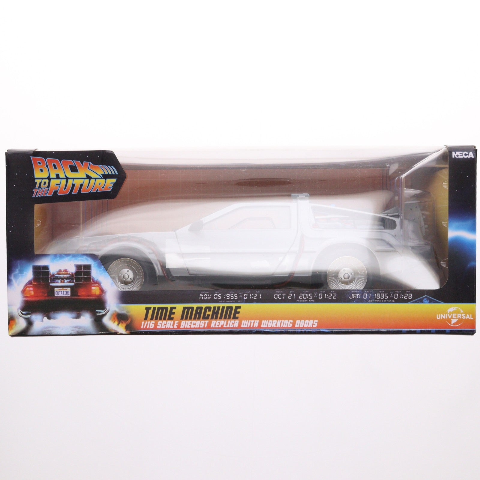 【中古即納】[MDL] 1/16 TIME MACHINE(タイムマシーン)(グレー) バック・トゥ・ザ・フューチャー 完成品 ミニカー(93N052920) ネカ(20201031)