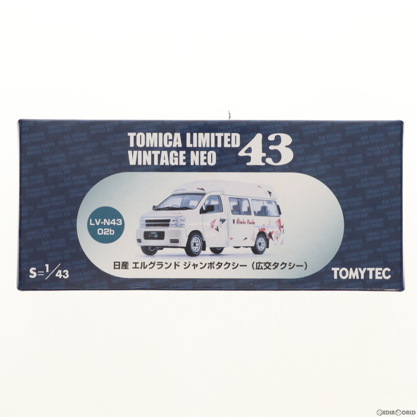 【中古即納】[MDL] トミカリミテッドヴィンテージ 1/43 LV-N43-02b 日産エルグランド ジャンボタクシー(広交タクシー) 完成品 ミニカー(244714) トミーテック(20120831)