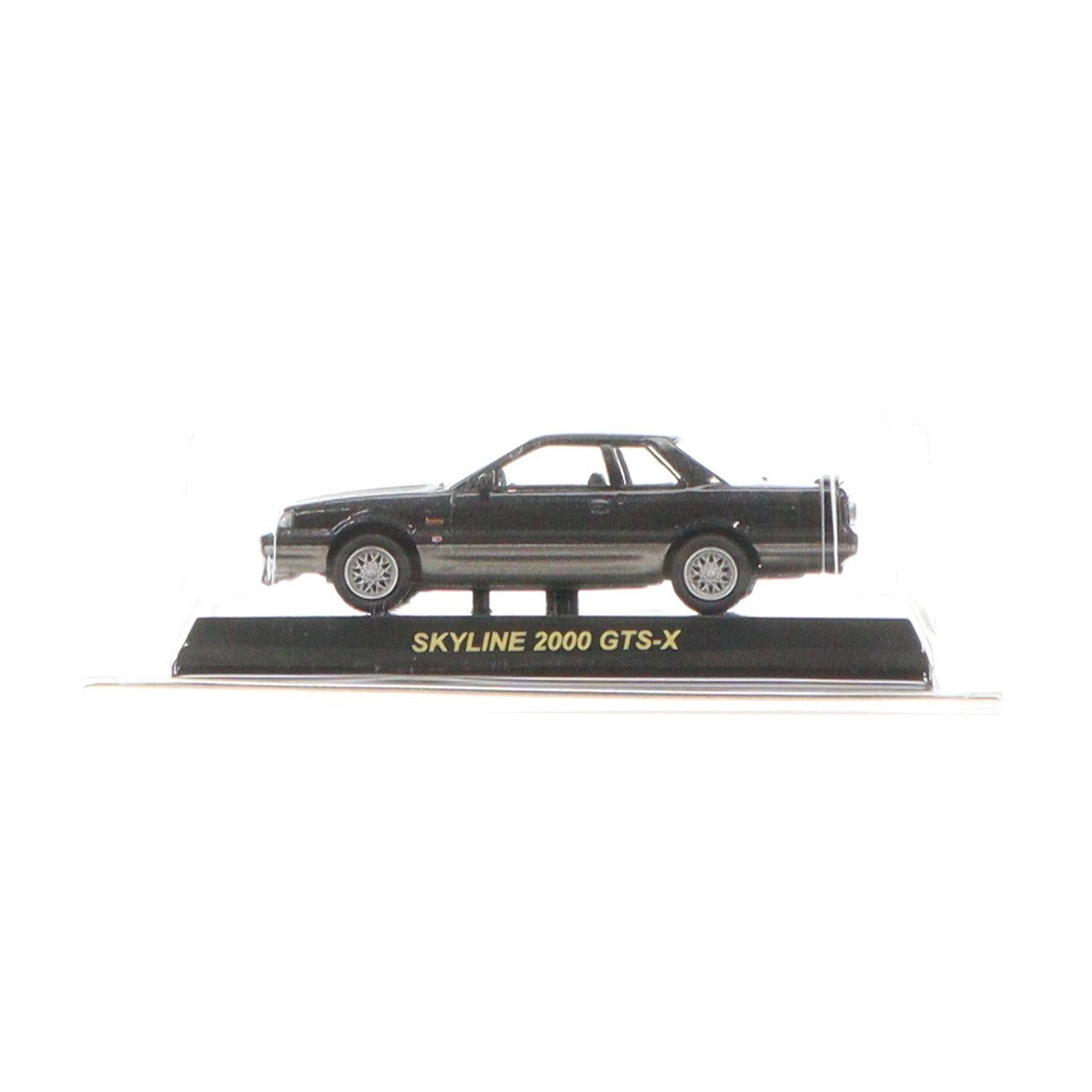 【中古即納】[MDL] サークルK・サンクス限定 日産スカイラインミニカーコレクション 1/64 NISSAN SKYLINE 2000GTS-X(ブラック×シルバー) 完成品 ミニカー 京商(19991231)