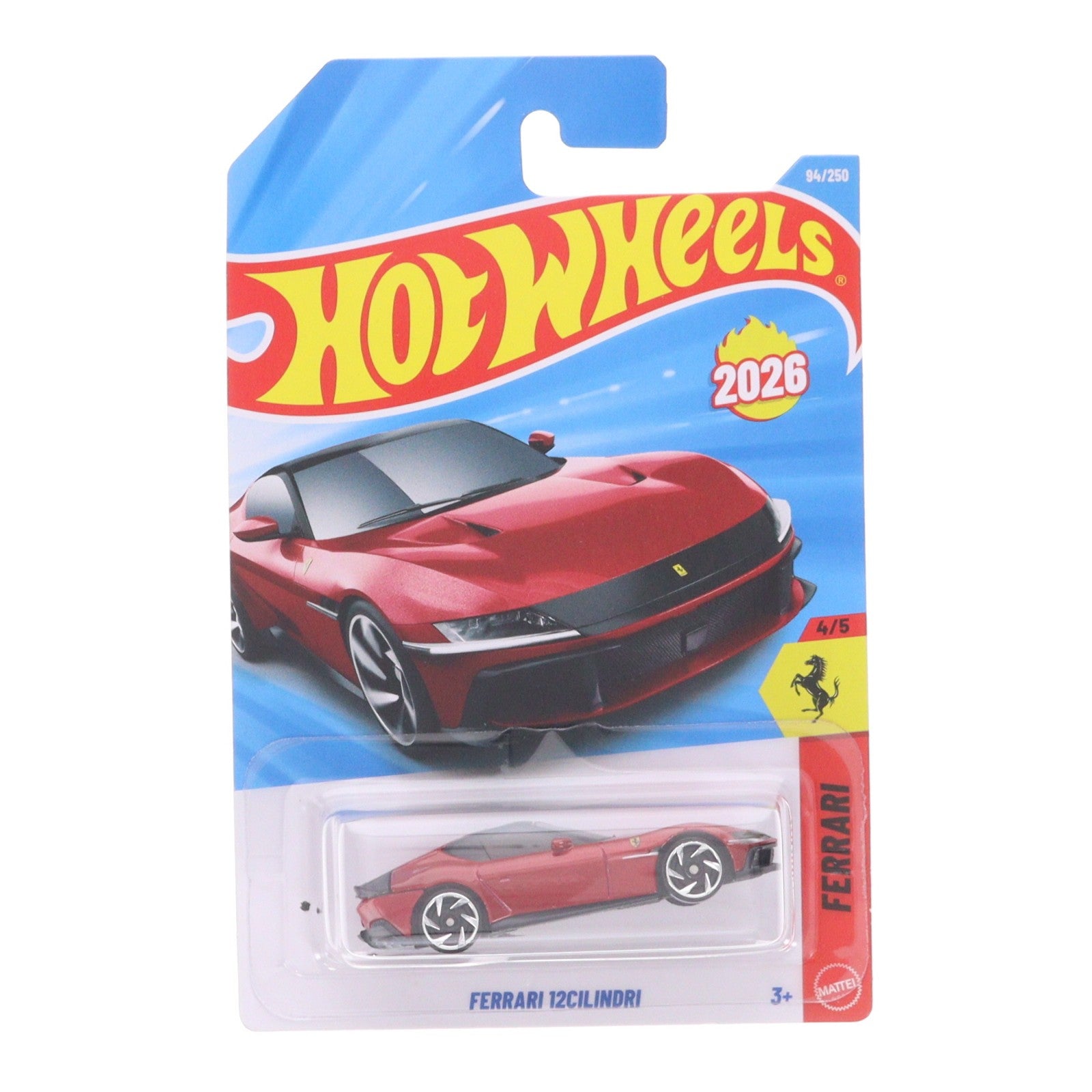【中古即納】[MDL] Hot Wheels(ホットウィール) ベーシックカー 1/64 フェラーリ 12チリンドリ 完成品 ミニカー(JMX25-9866) マテル(20260502)