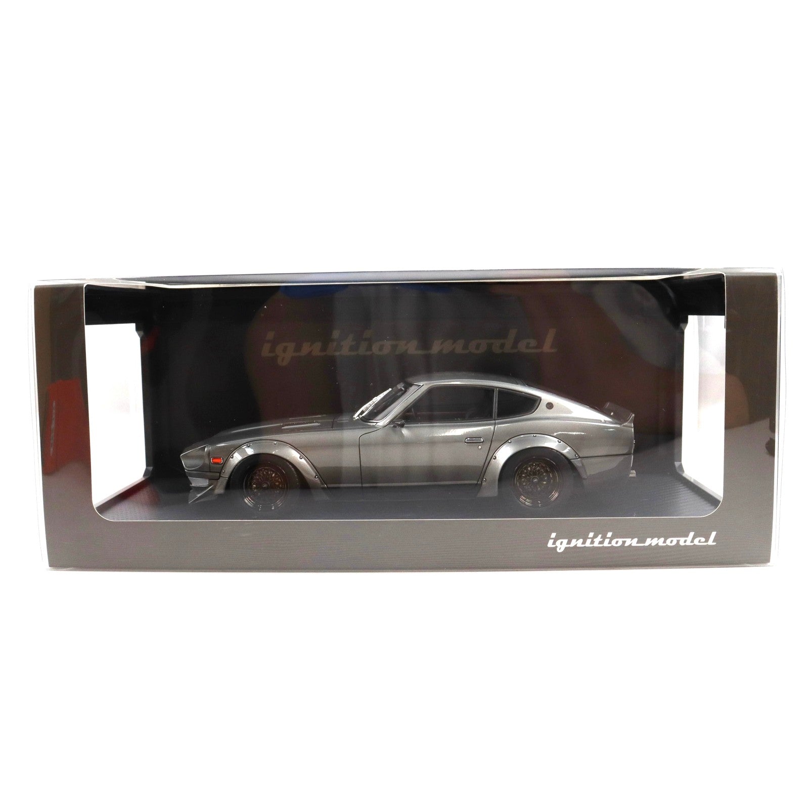 【中古即納】[MDL] 1/18 Nissan Fairlady Z(フェアレディZ)(S30) STAR ROAD(ガンメタリック) 完成品 ミニカー(IG3112) ignition model(イグニッションモデル)(20240823)