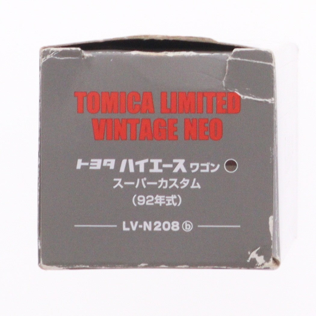 【中古即納】[MDL] トミカリミテッドヴィンテージ NEO 1/64 LV-N208b トヨタ ハイエースワゴン スーパーカスタム 92年式(暗赤/茶) 完成品 ミニカー(311461) TOMYTEC(トミーテック)(20200711)
