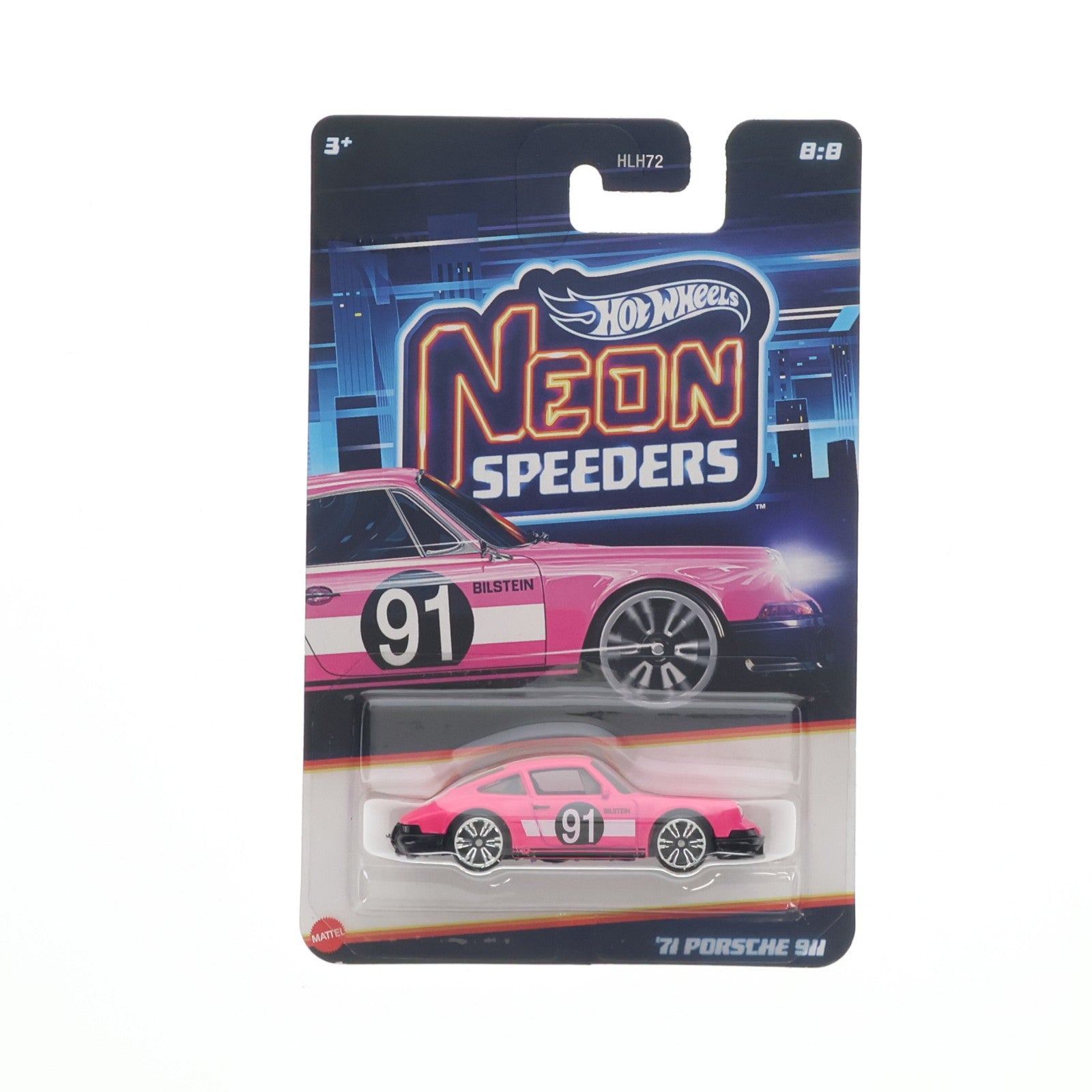 【中古即納】[MDL] Hot Wheels NEON SPEEDERS(ホットウィール ネオン・スピーダーズ) 1/64 '71 ポルシェ 911 完成品 ミニカー(JKY00) マテル(20260215)