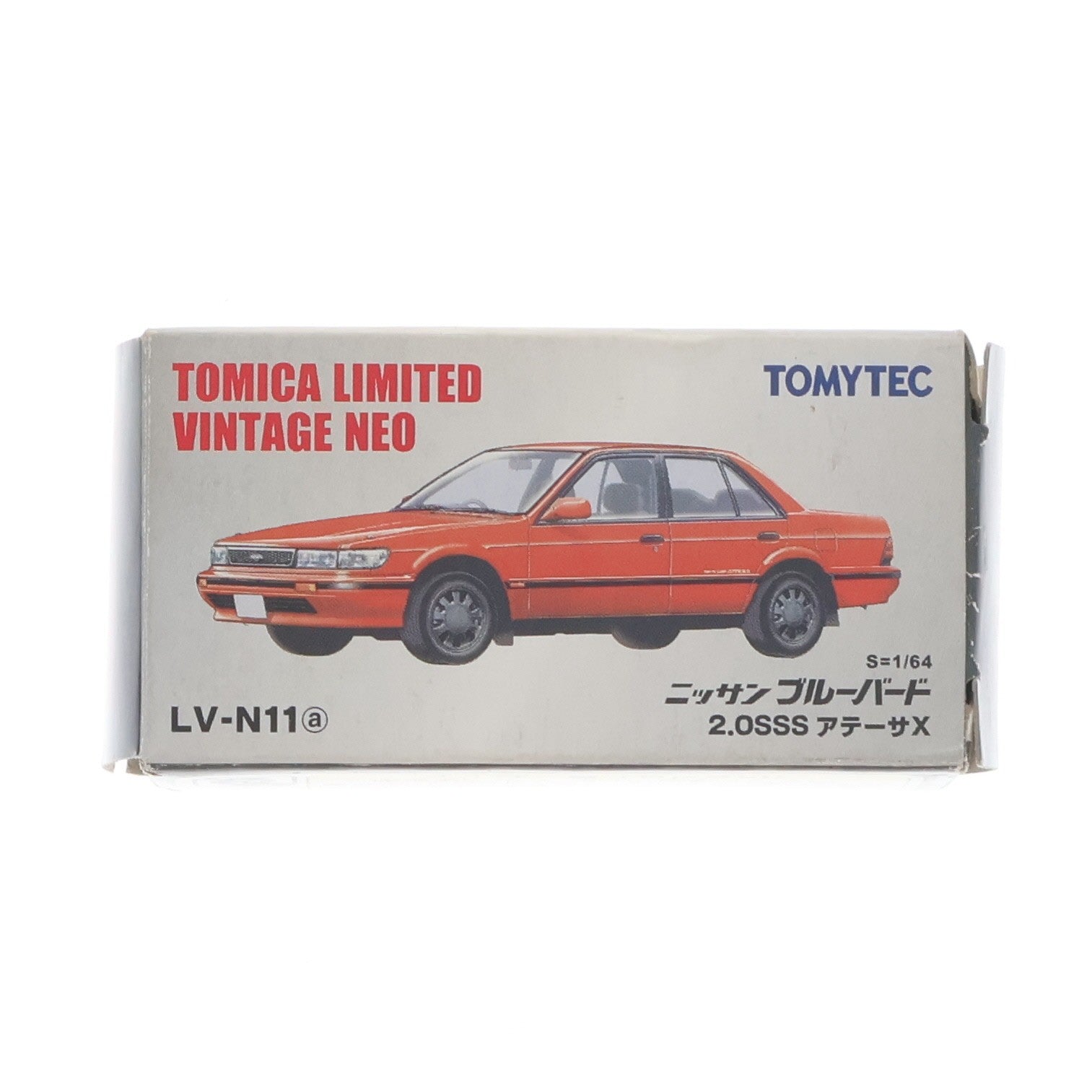 【中古即納】[MDL] トミカリミテッドヴィンテージ NEO 1/64 ＴLV-N11a 日産 ブルーバード2.0 SSSアテーサX(レッド) 完成品 ミニカー(214595) TOMYTEC(トミーテック)(20080510)
