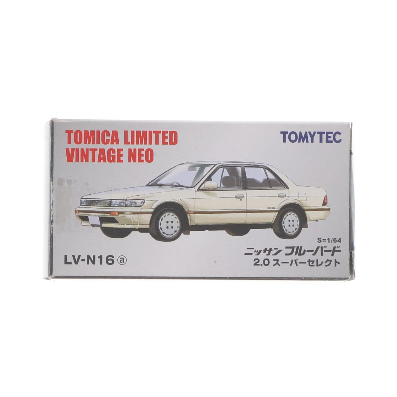 【中古即納】[MDL] トミカリミテッドヴィンテージ NEO 1/64 TLV-N16a ニッサン ブルーバード 2.0 スーパーセレクト(アイボリー) 完成品 ミニカー(218449) TOMYTEC(トミーテック)(20090228)