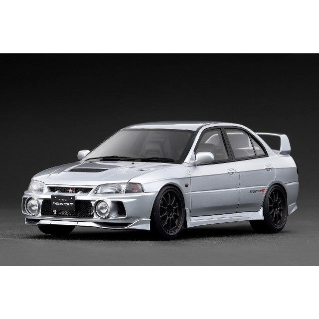【中古即納】[MDL] 1/18 Mitsubishi LANCER EVOLUTION(ランサーエボリューション) IV (CN9A) Silver(シルバー) 完成品 ミニカー(IG3781) ignition model(イグニッションモデル)(20251019)