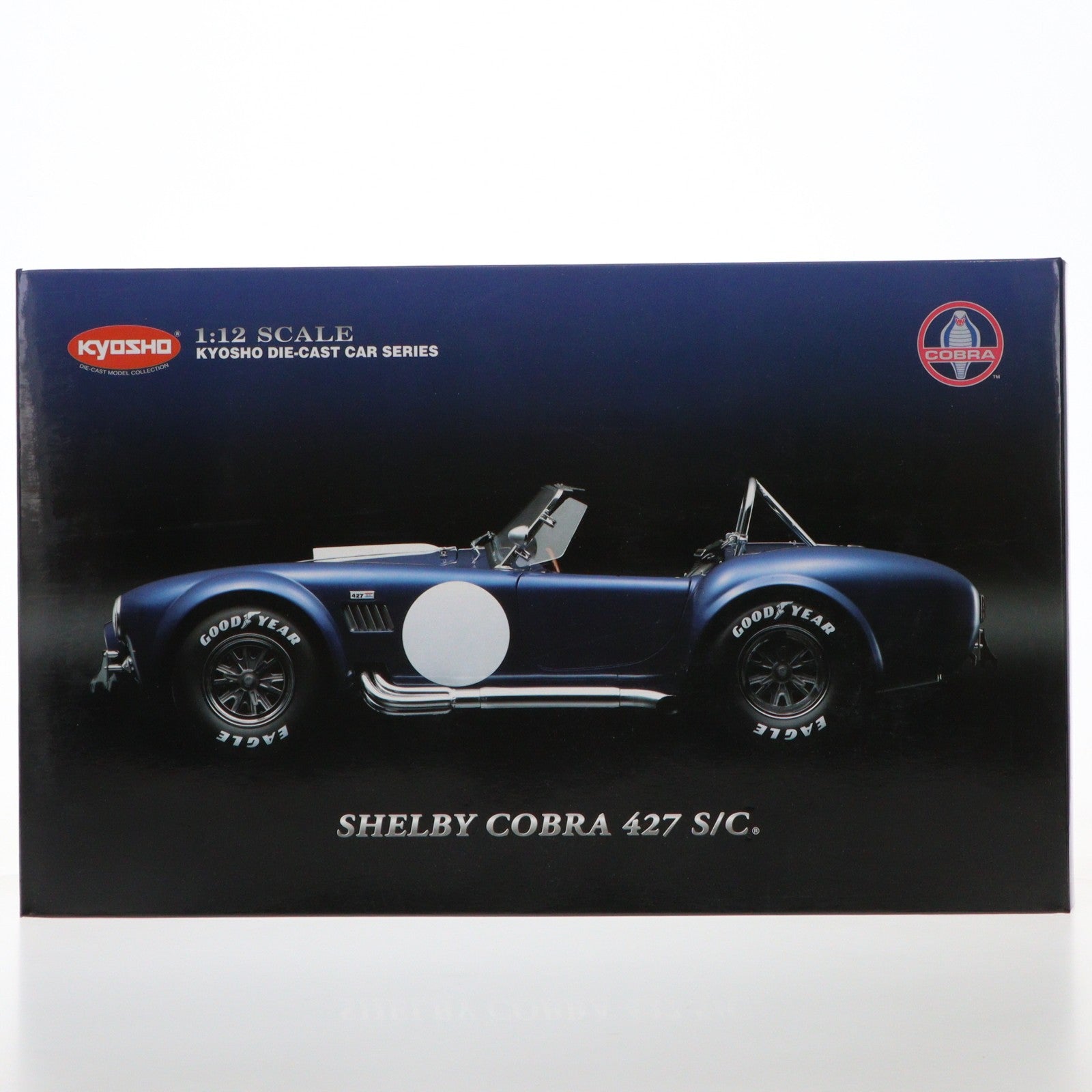 【中古即納】[MDL] 1/12 Shelby Cobra(シェルビー コブラ) 427S/C(ブルー×ホワイト) 完成品 ミニカー(K08631BL) 京商(20080930)